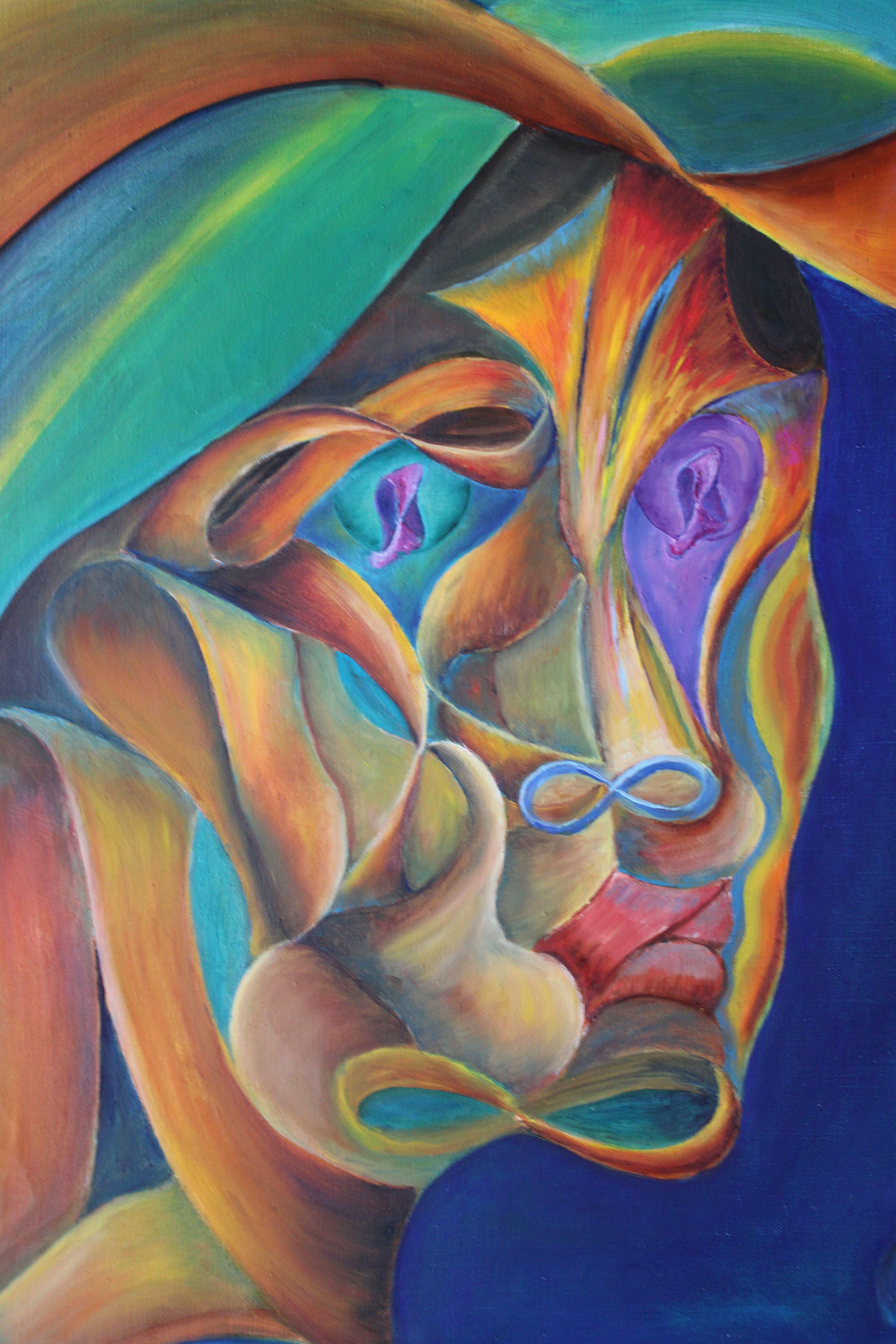 Specchio - Painting Astratto di Sergey Vinyarskiy 