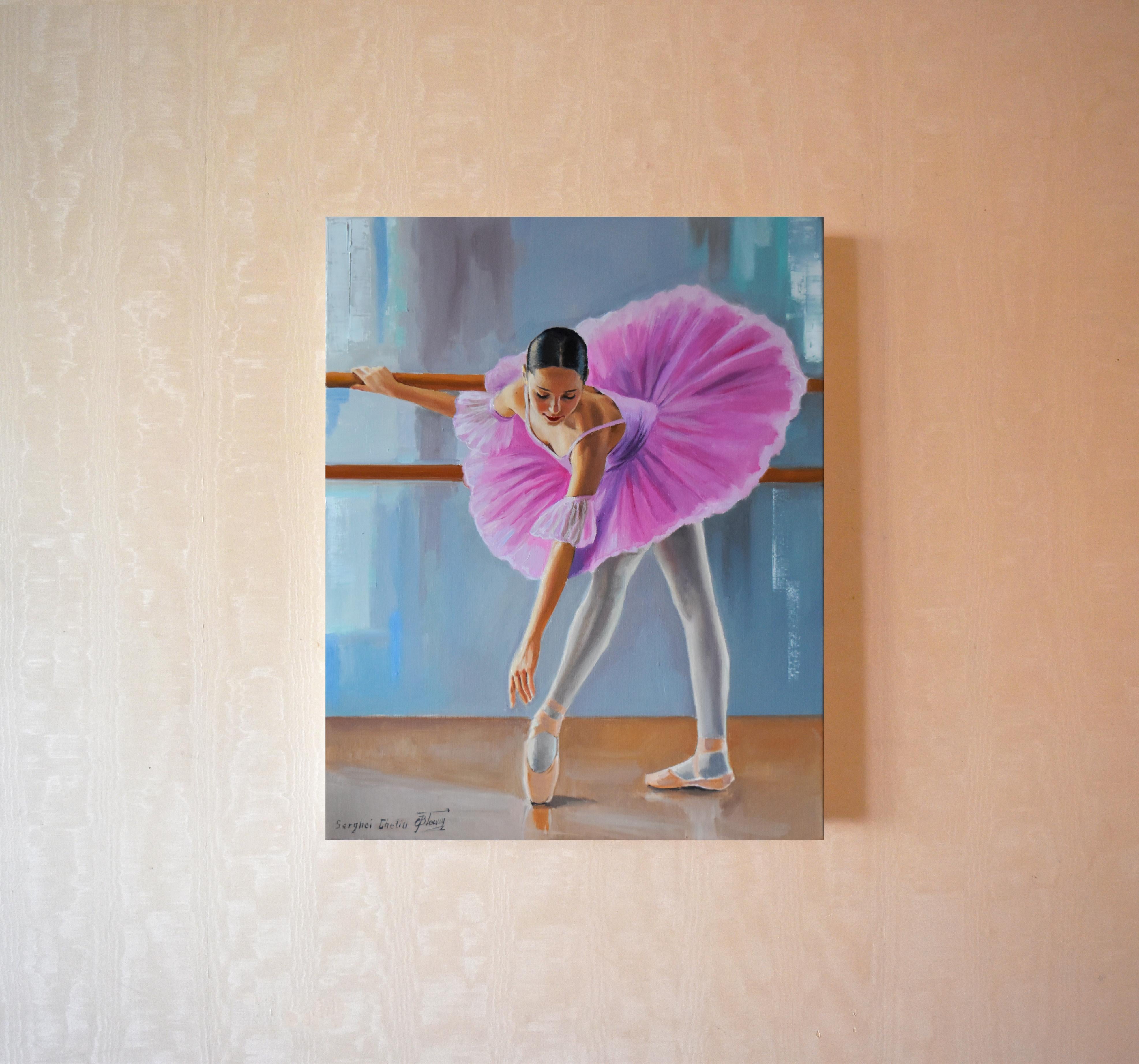 Eine Ballerina in Rosa III im Angebot 1