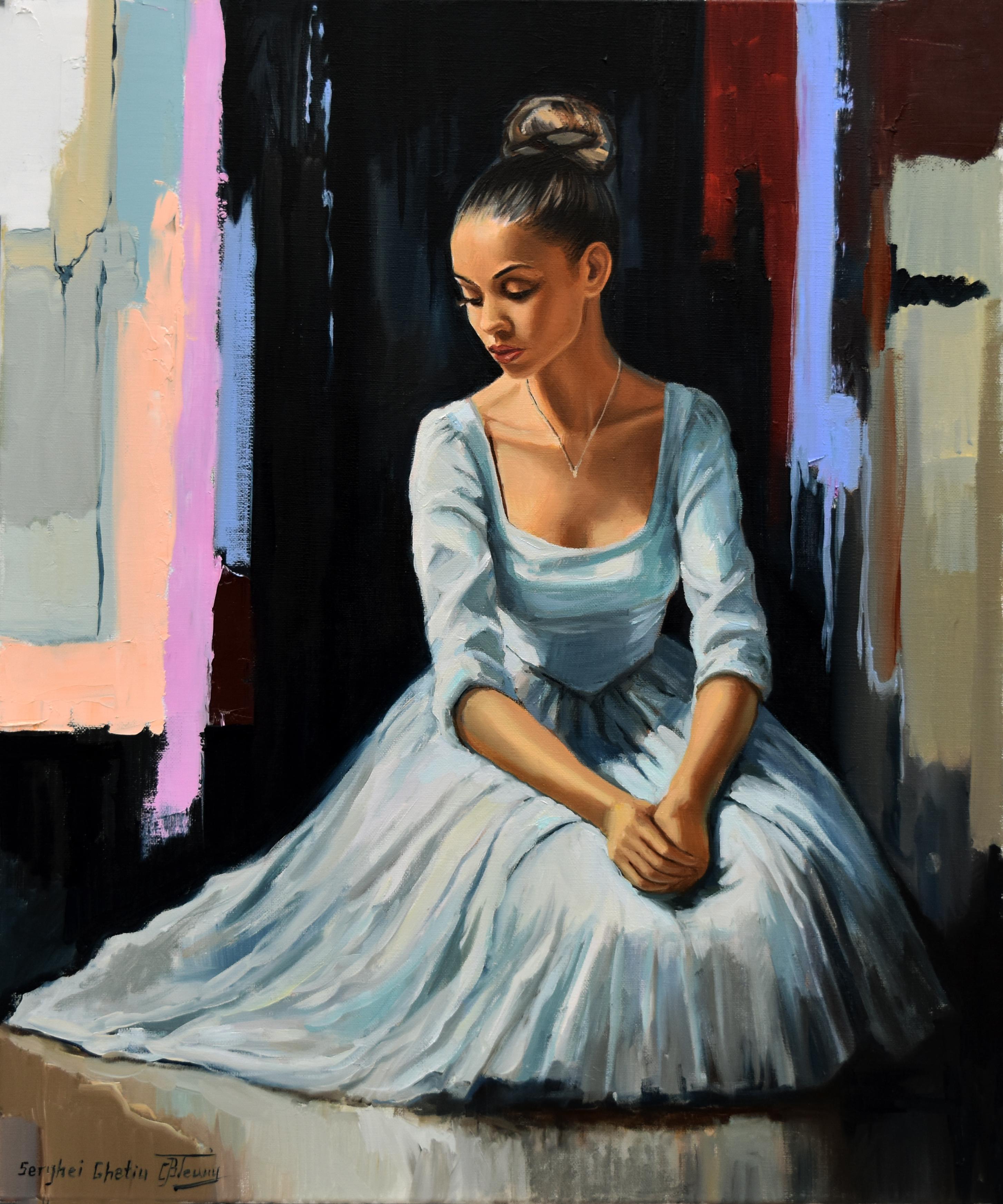 A ballerina portrait with dark background III 1