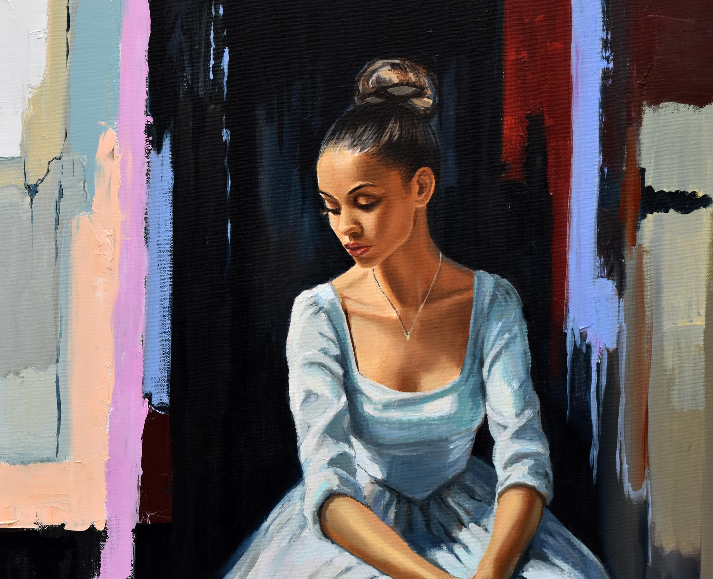 A ballerina portrait with dark background III 2
