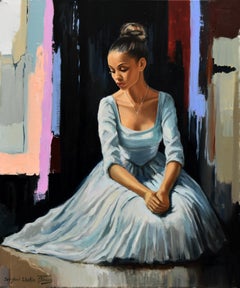 A ballerina portrait with dark background III