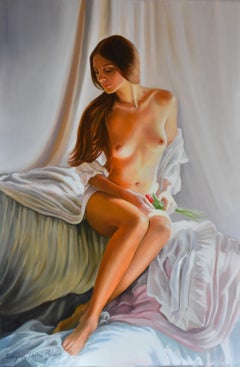 A Beauty with a flower