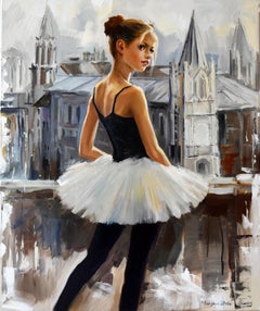 A lovely city of a small ballerina