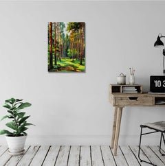 A sunny day in the pine forest