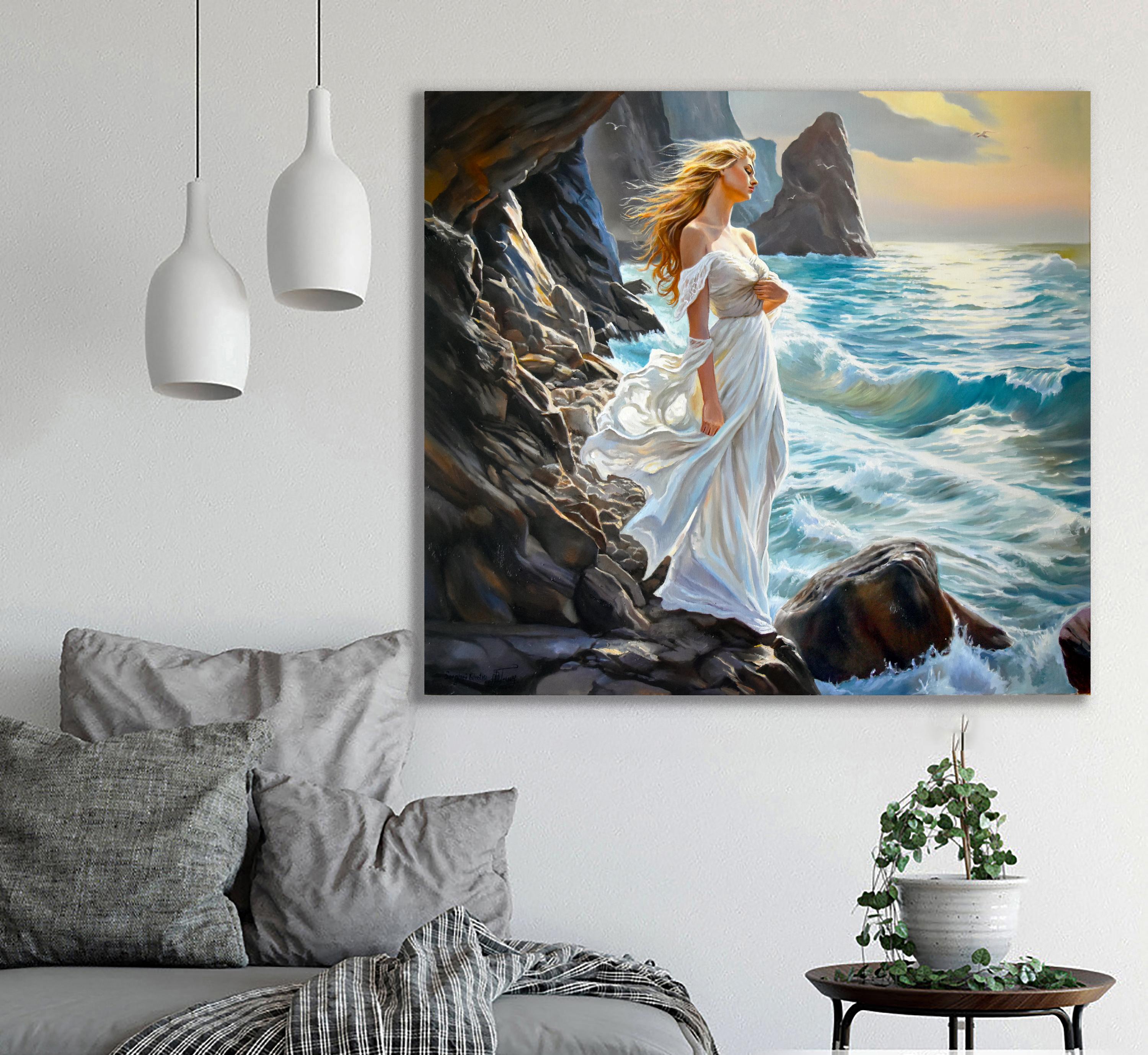 Al mare soleggiato - Painting di Serghei Ghetiu