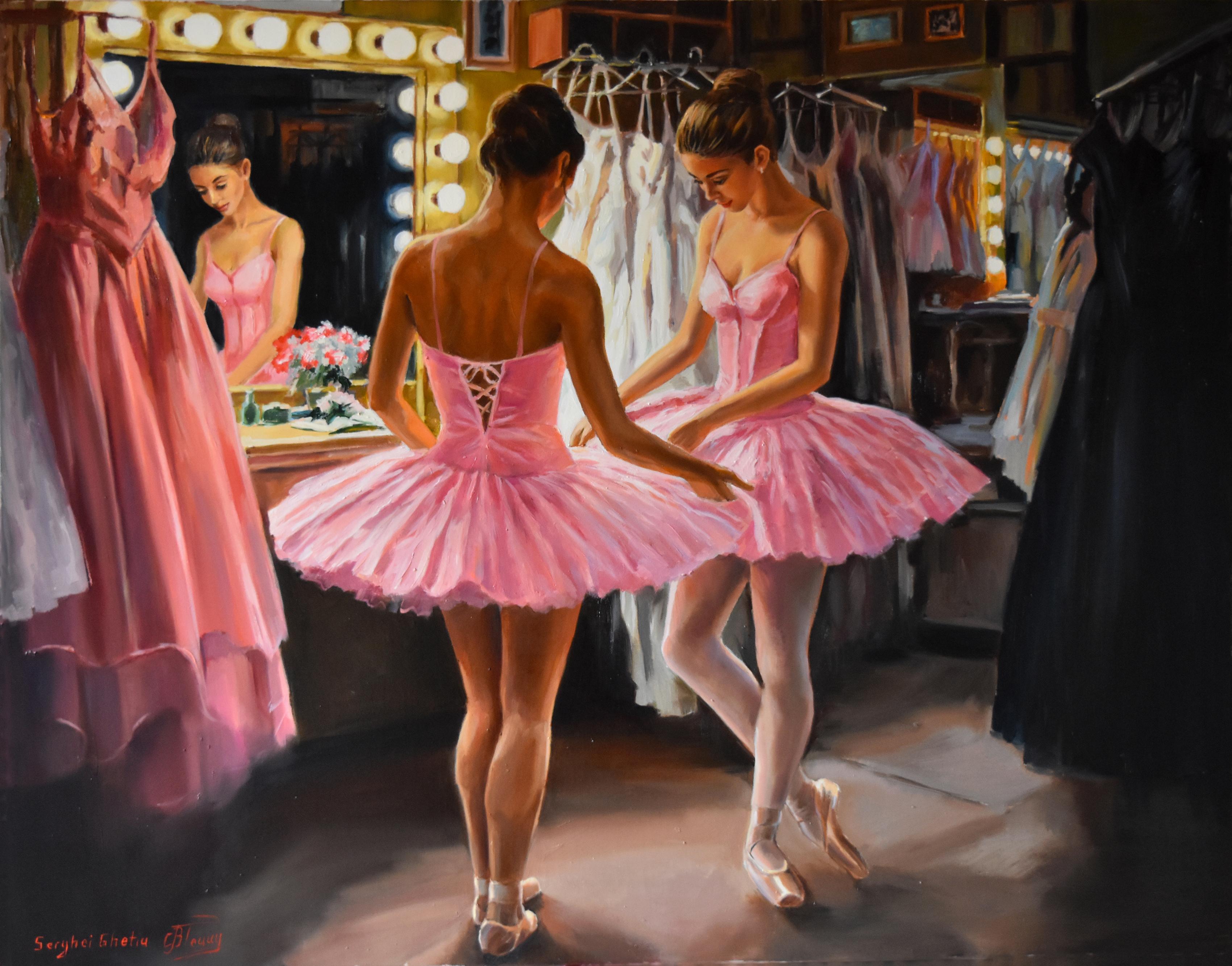 Ballerinas at the dressing room