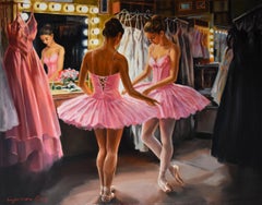Ballerinas at the dressing room