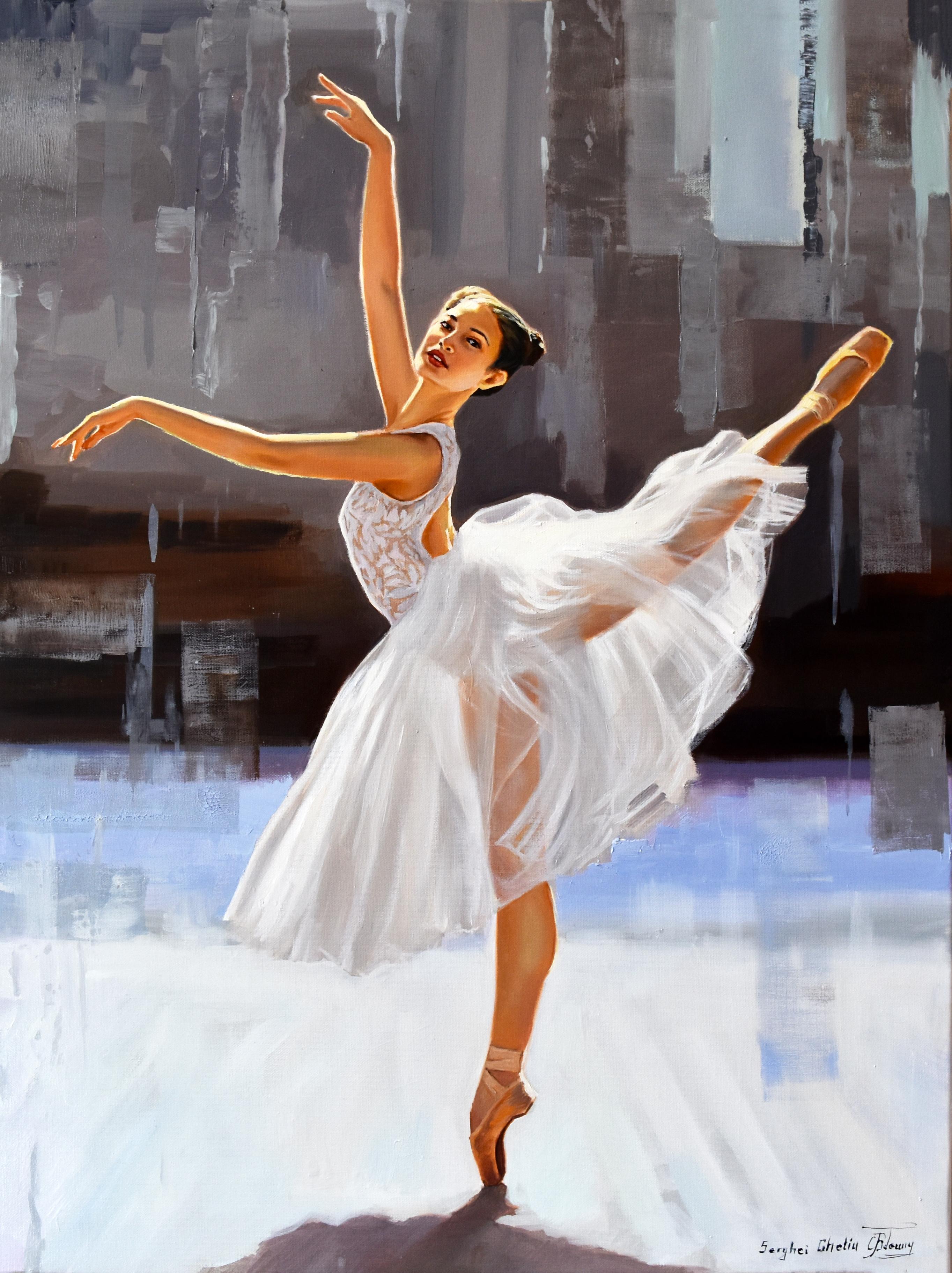 Danzare nella luce - Painting Realismo di Serghei Ghetiu
