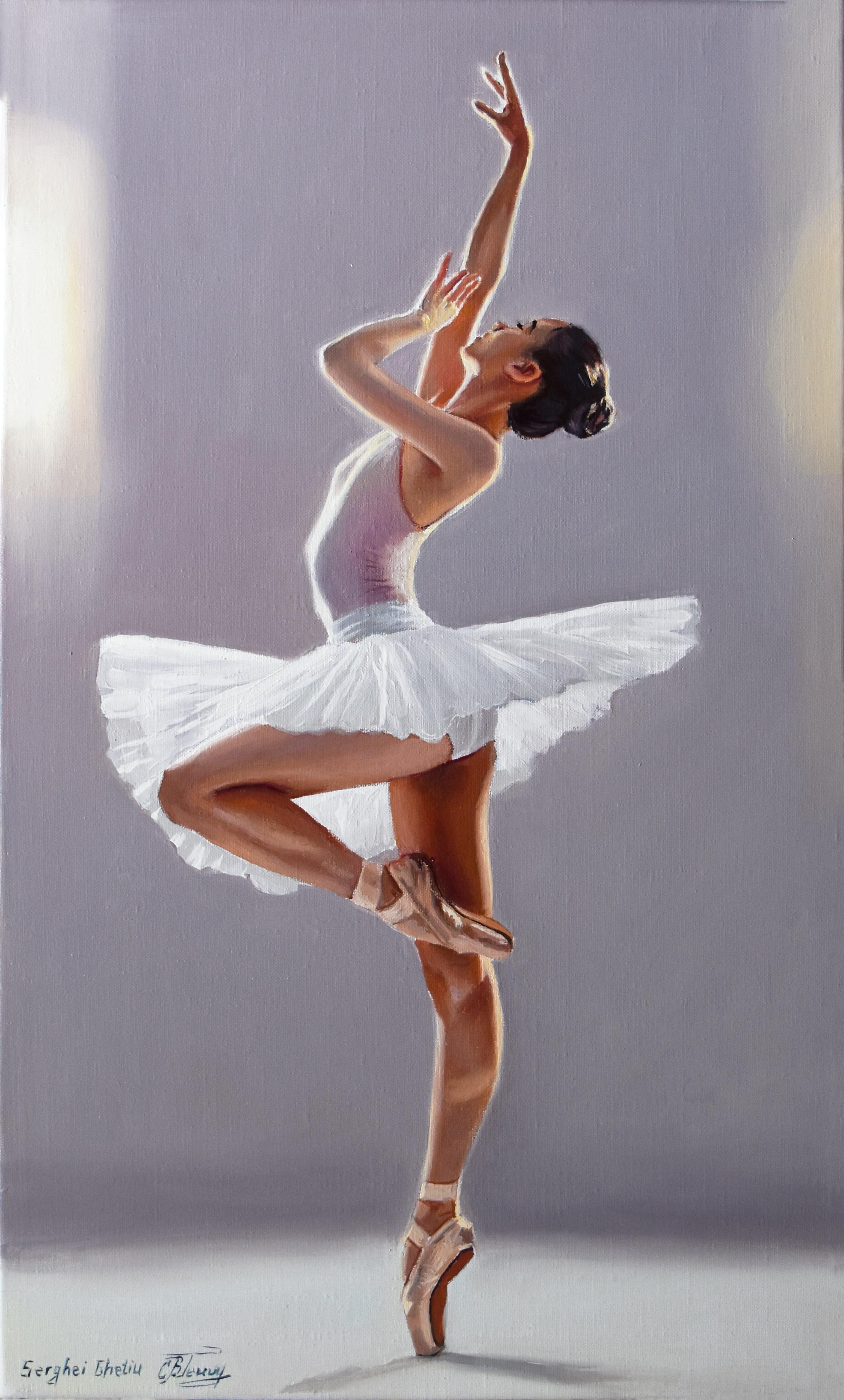 Serghei Ghetiu Figurative Painting - Dancing in the light II