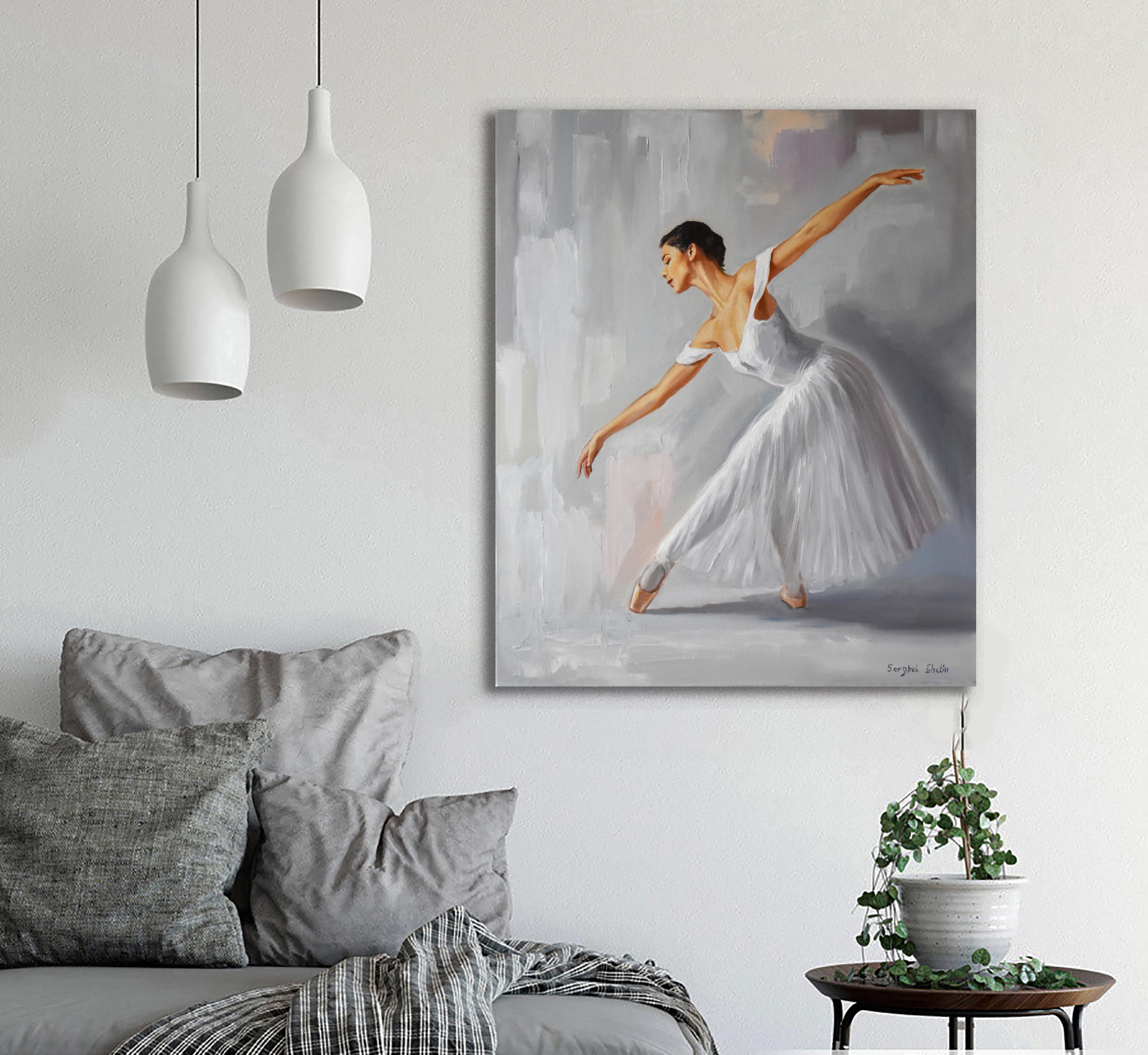 In the move of dance - Painting by Serghei Ghetiu