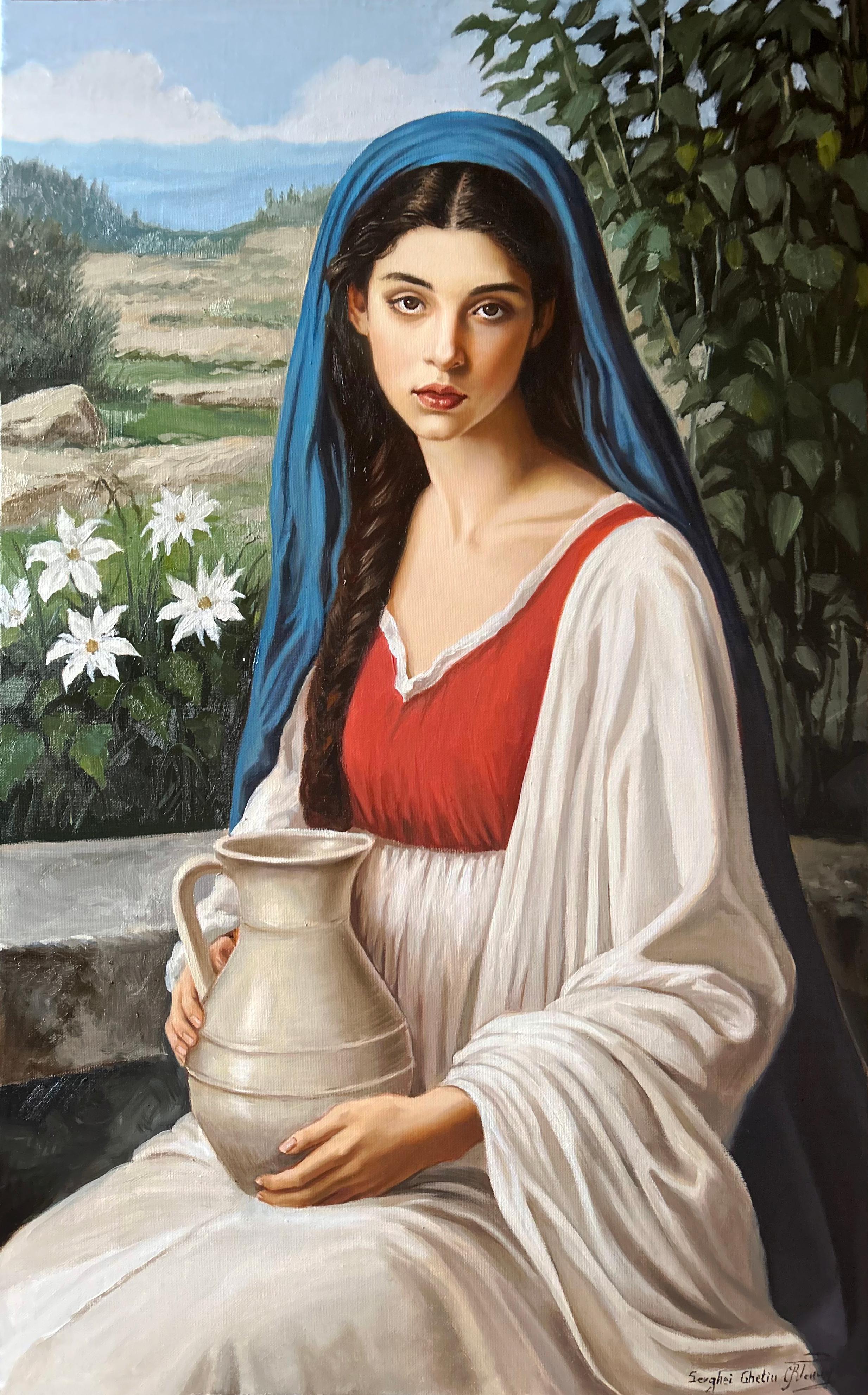 Madonna Mediterana - Painting di Serghei Ghetiu