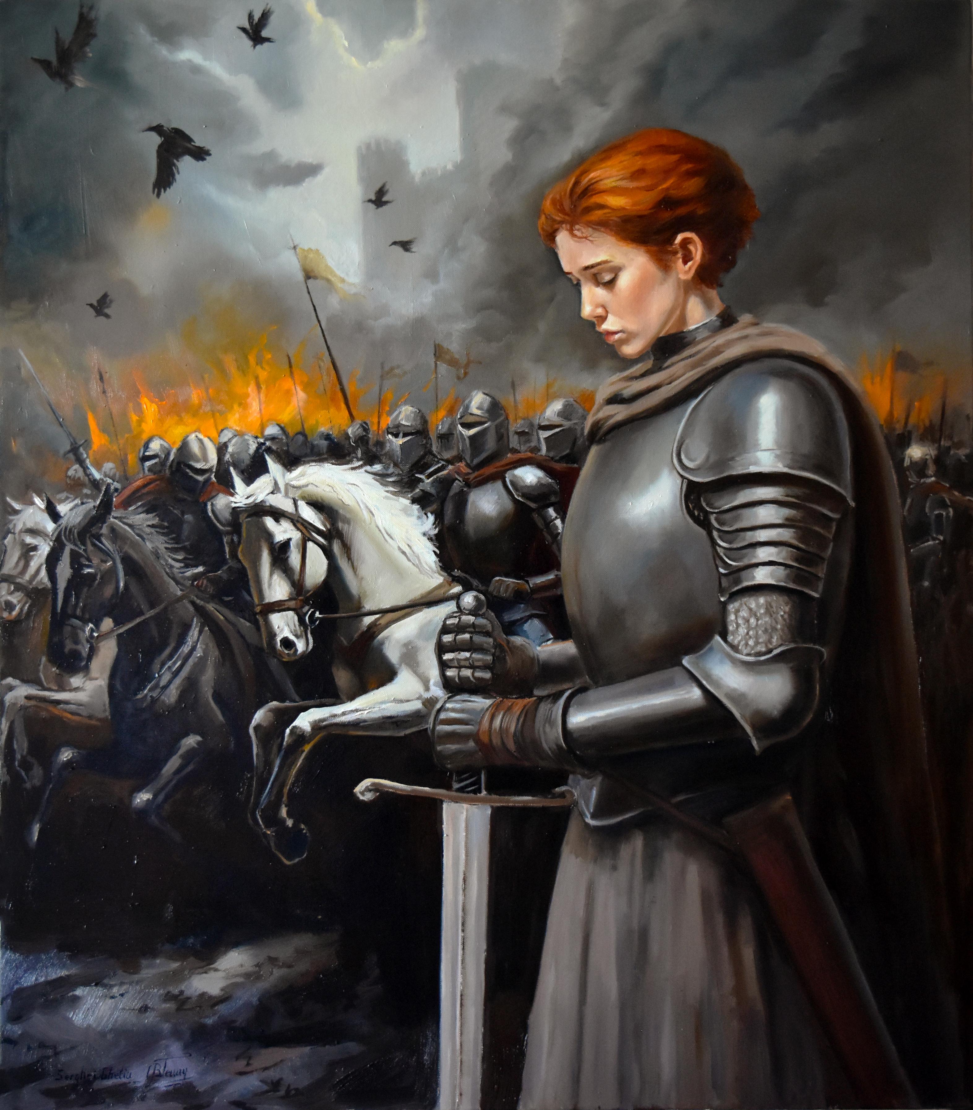 Asedio de Orleans - Painting Realista de Serghei Ghetiu