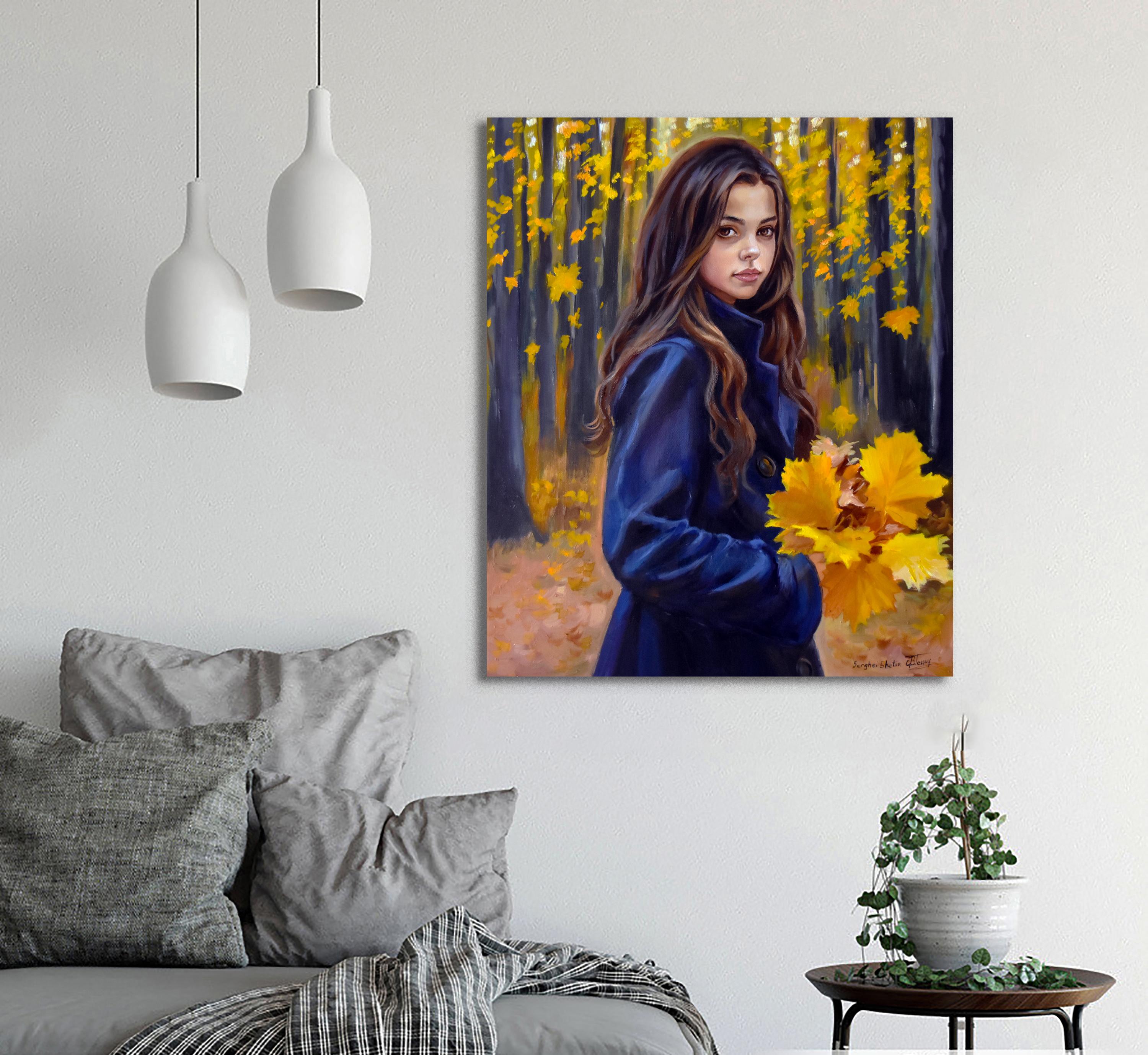 El retrato de otoño - Painting de Serghei Ghetiu