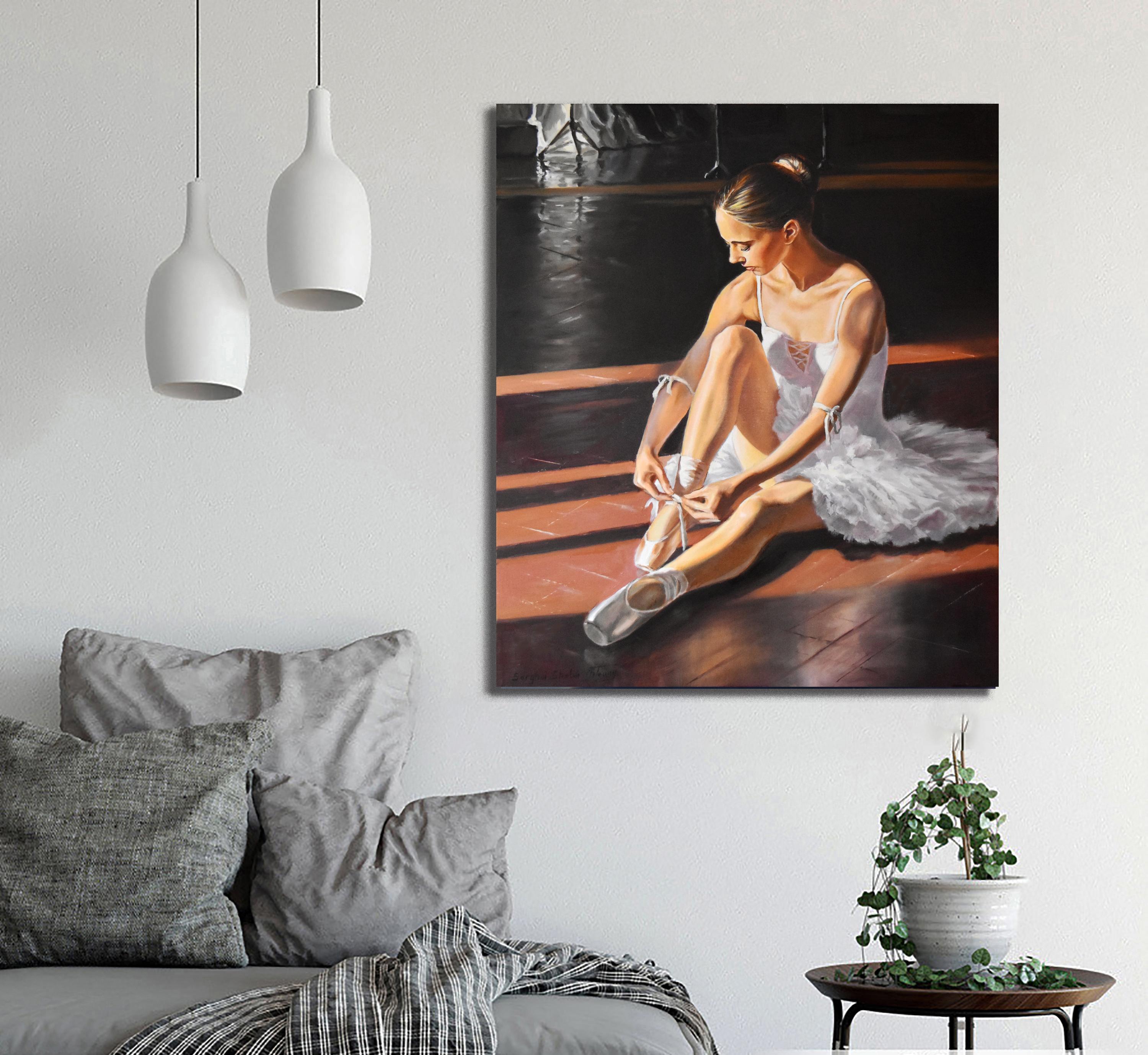 The ballet lover II – Painting von Serghei Ghetiu