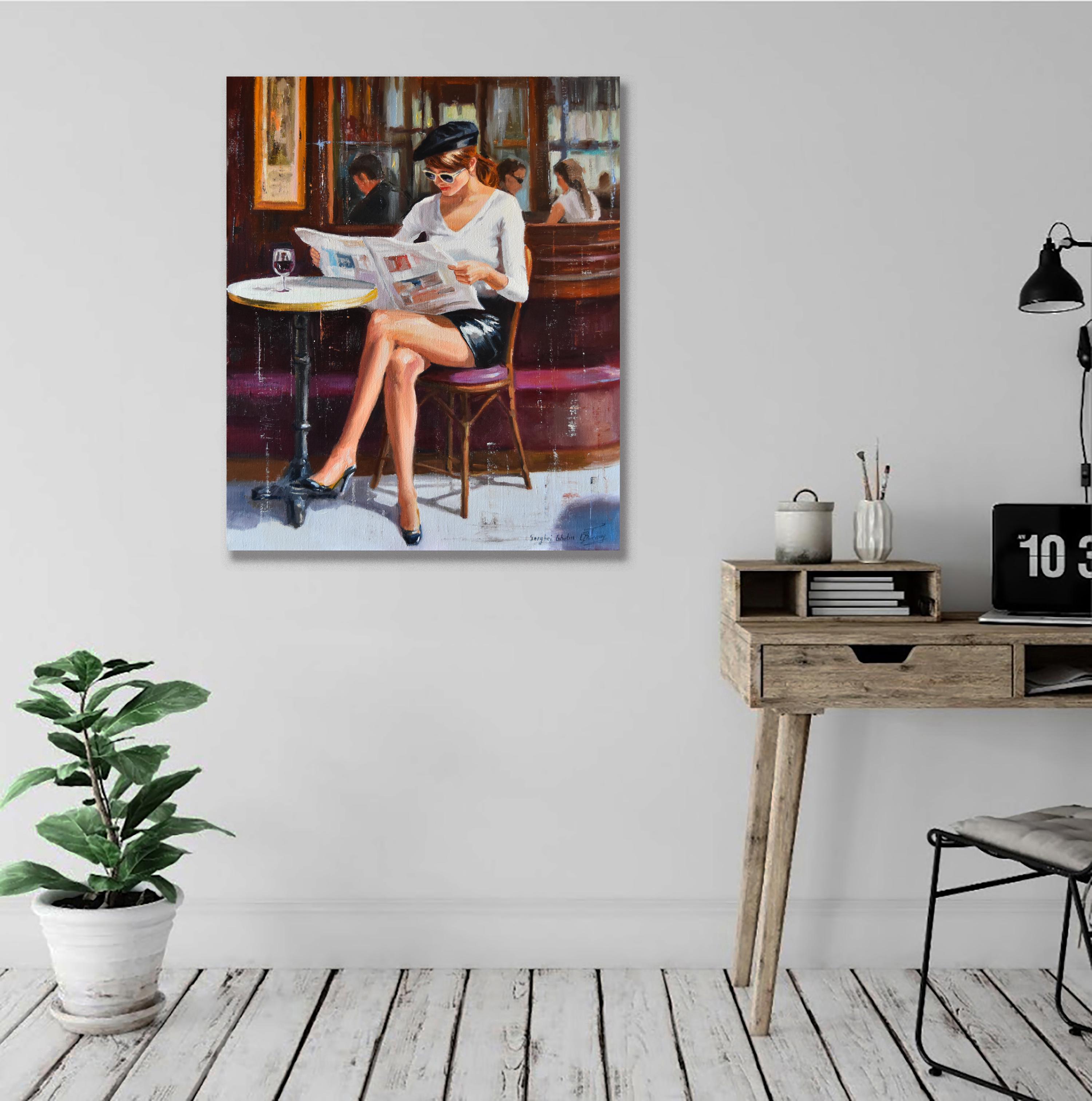 The beauty of retro time II - Painting by Serghei Ghetiu