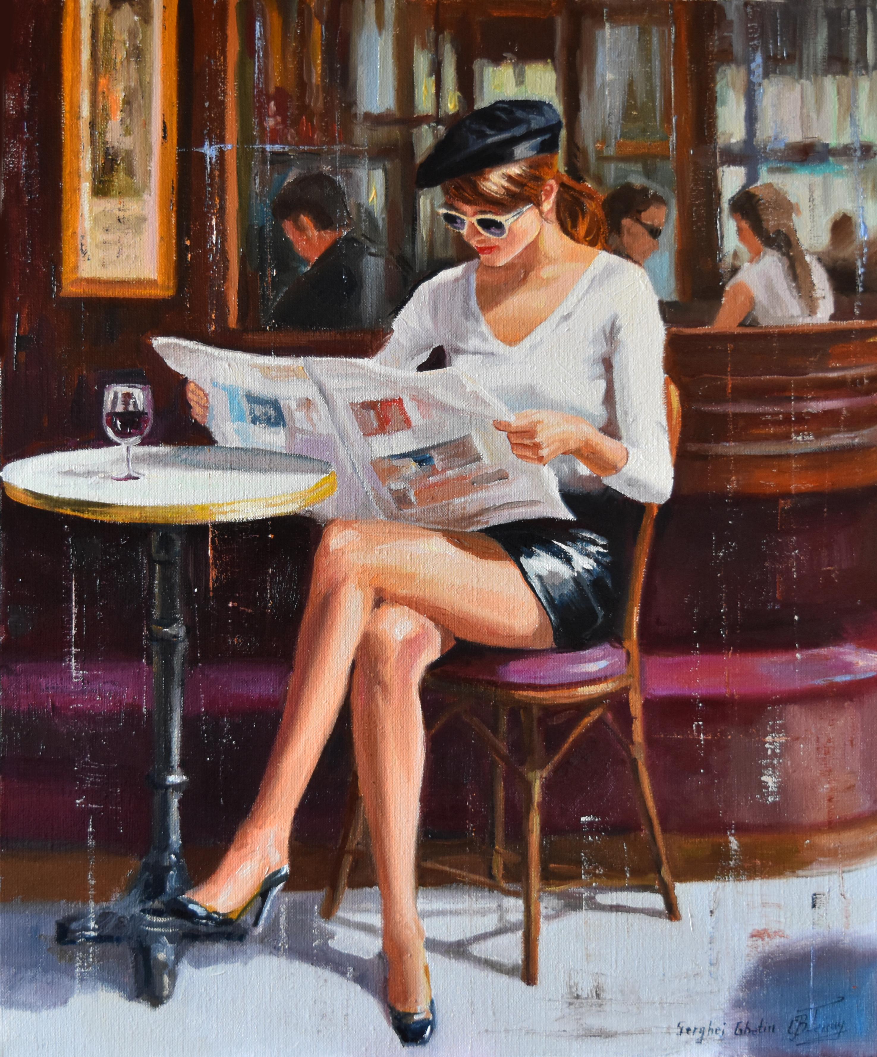 Serghei Ghetiu Figurative Painting - The beauty of retro time II