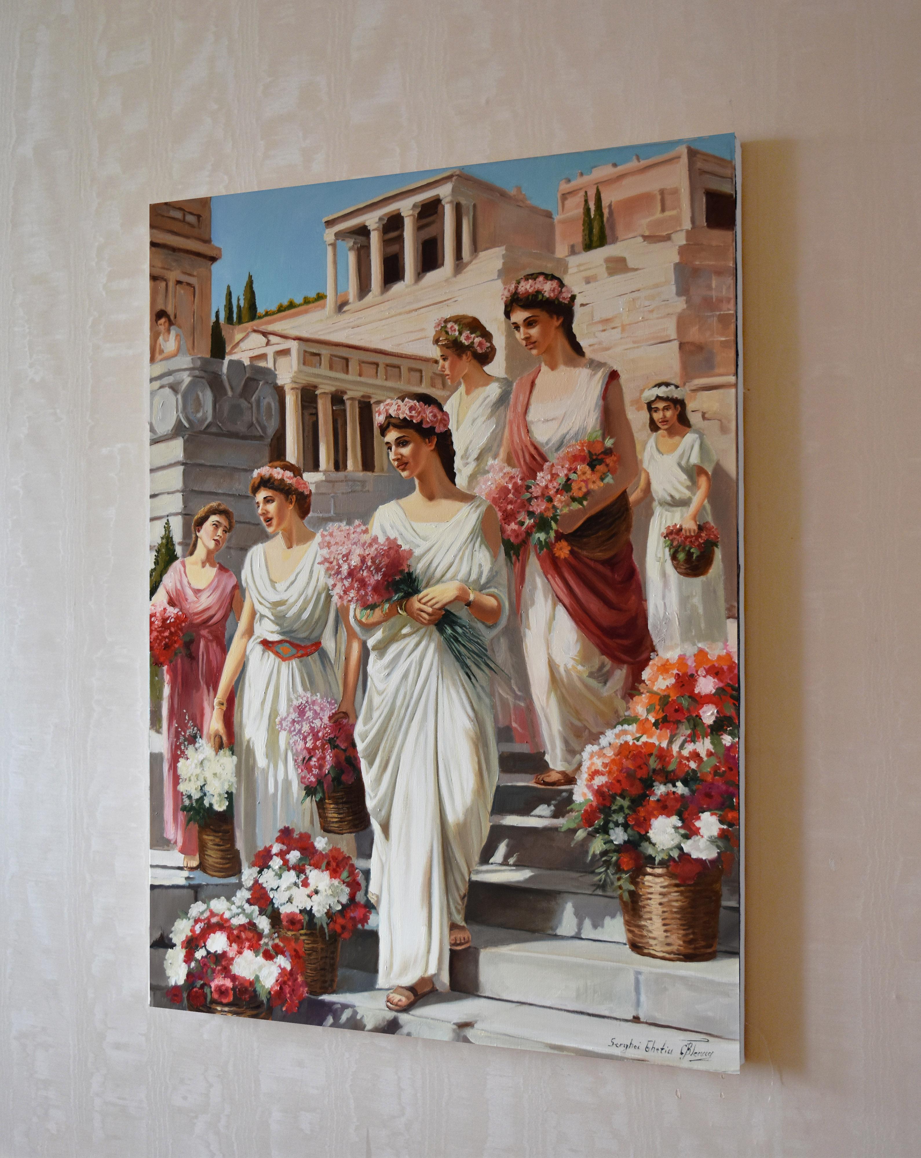 Les vendeurs de fleurs de la Rome antique en vente 1