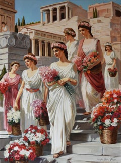 Les vendeurs de fleurs de la Rome antique