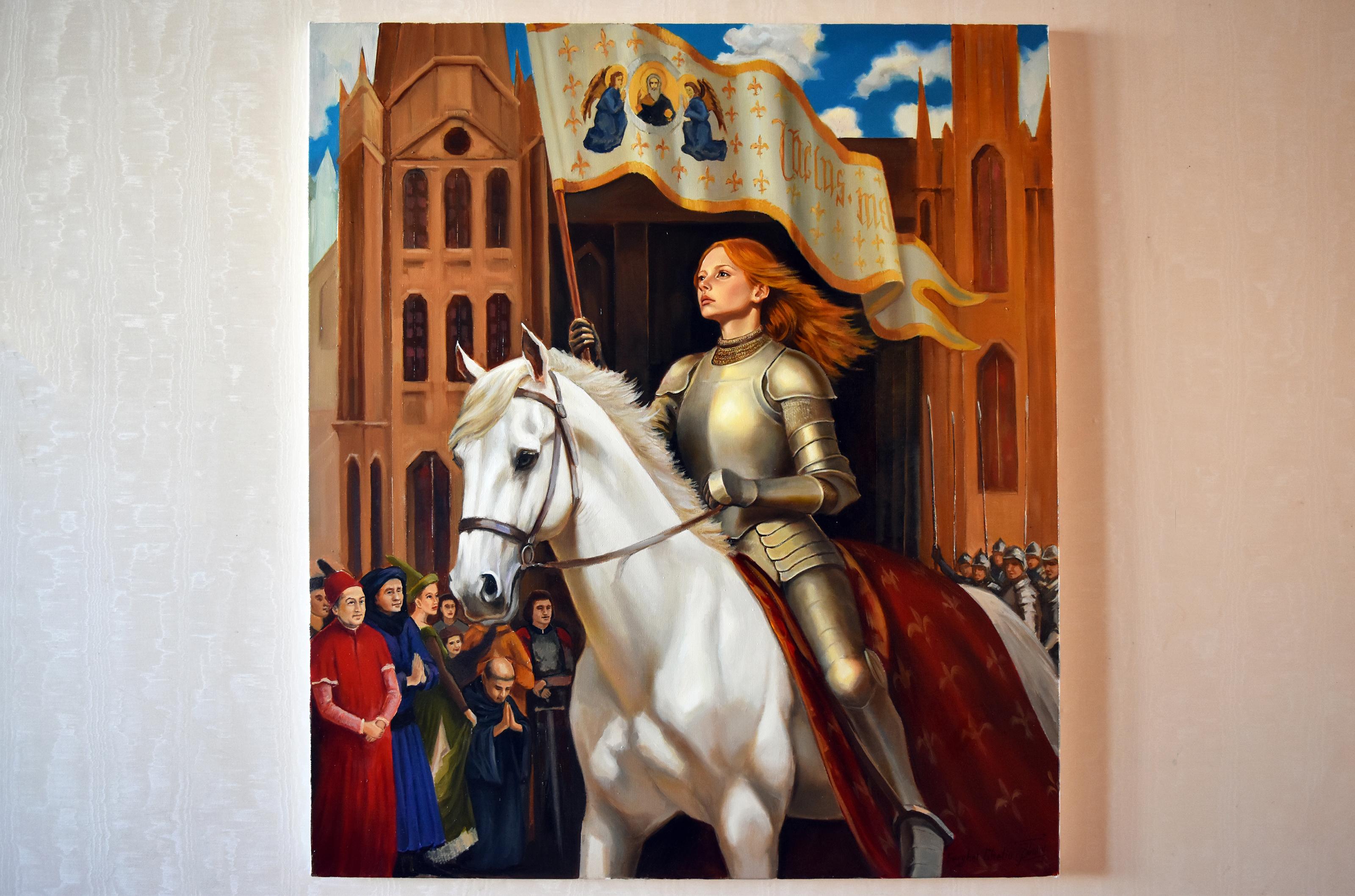 La Pulzella di Orleans - Painting Realismo di Serghei Ghetiu