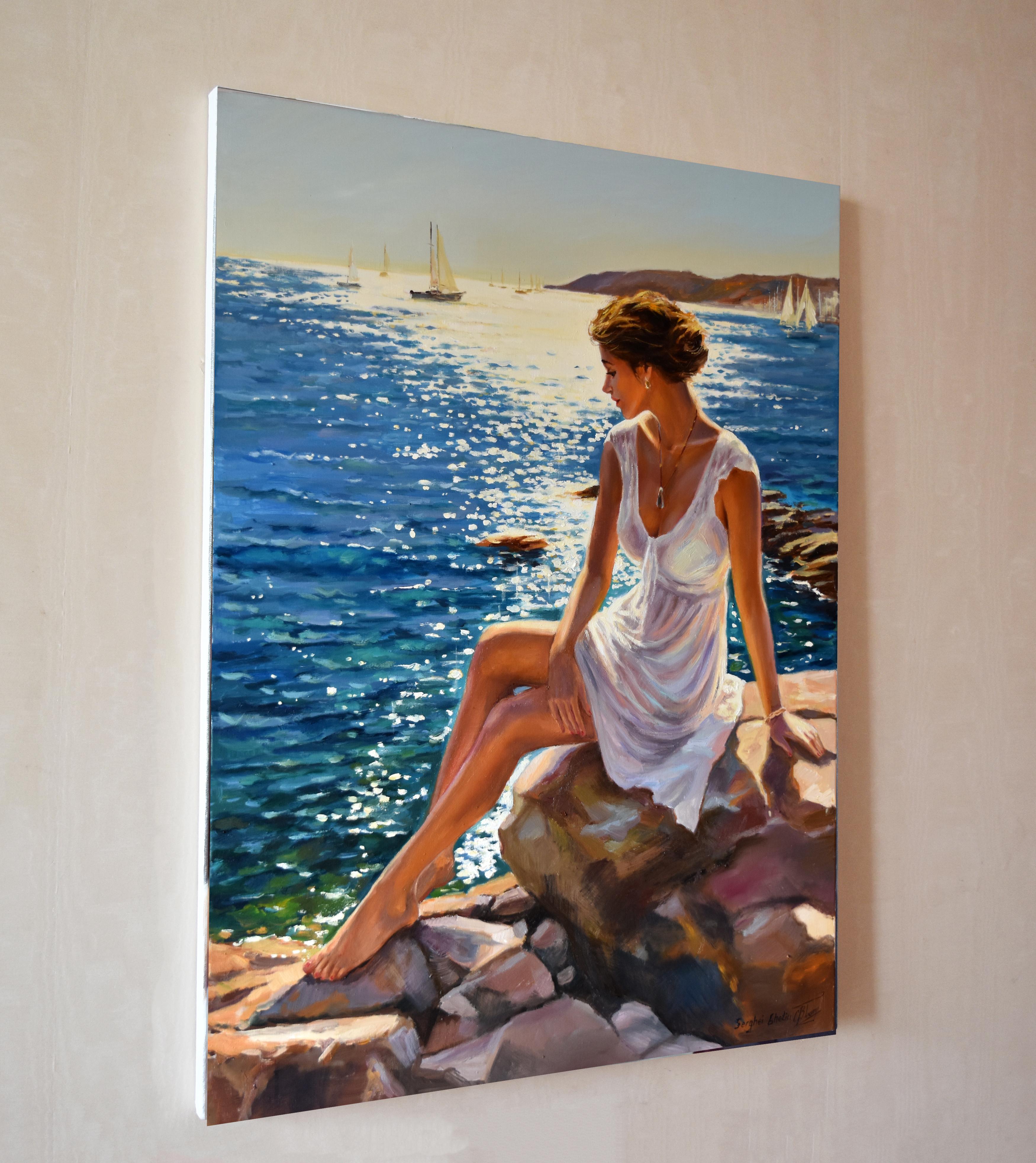 The Mediterranean Noon III – Painting von Serghei Ghetiu