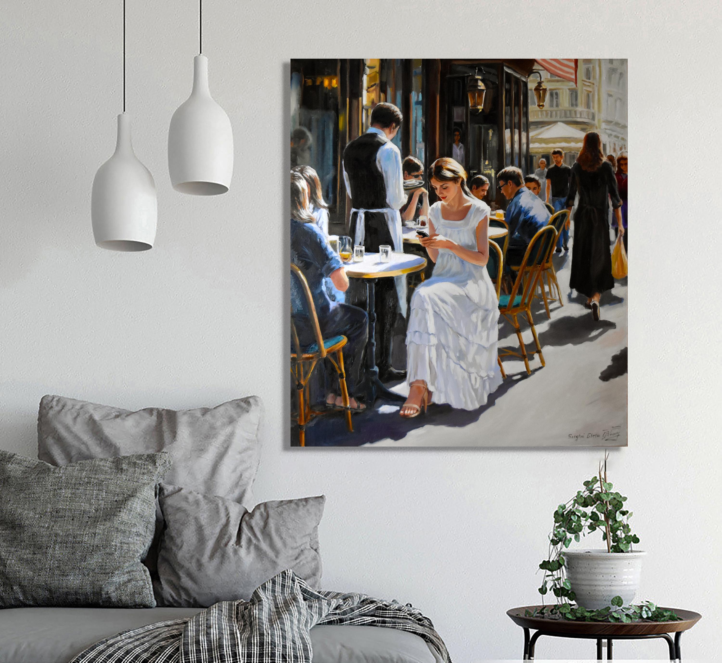 Waiting for the order V - Painting by Serghei Ghetiu