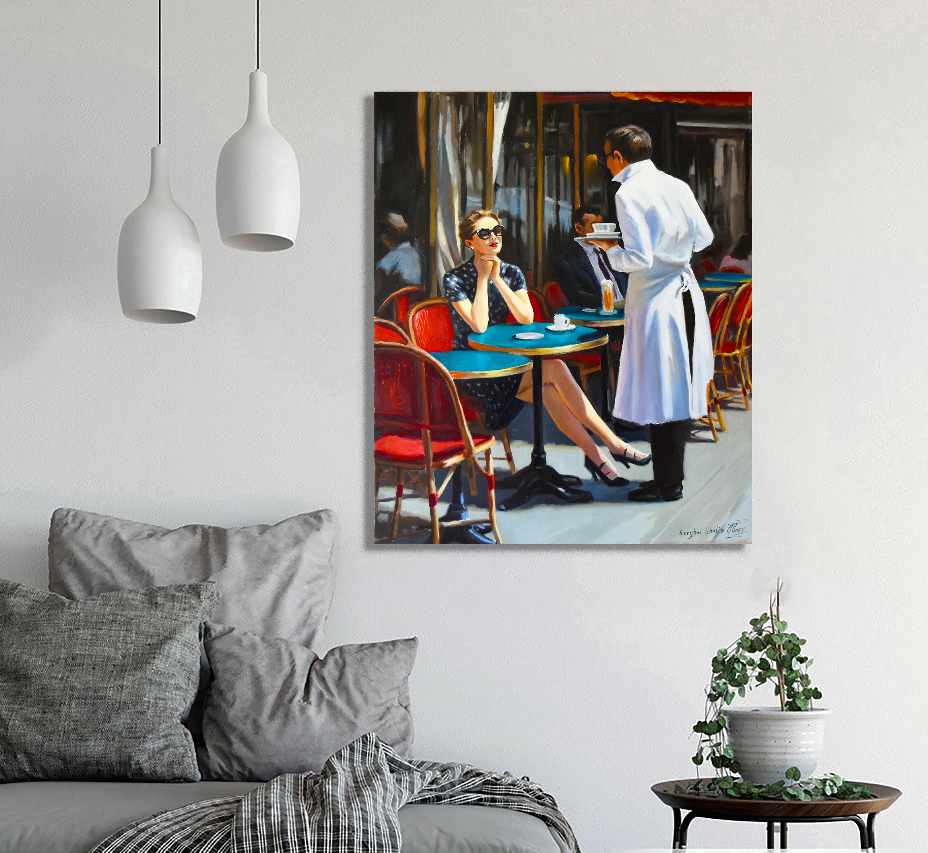 Il tuo caffè, per favore! - Painting di Serghei Ghetiu