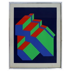 Serghi Sin título 1977 Op Art Contemporáneo Litografía firmada