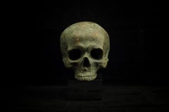 Vintage "Skulls Alphabet Nr. G" Bronze and Steel Sculpture 1/1 by Sergii Shaulis