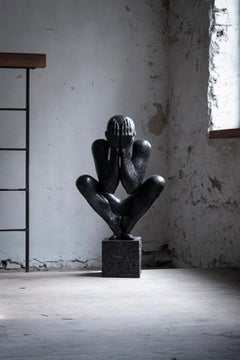 "The man without a rod №6" Bronze sculpture Edition 4/8 by Sergii Shaulis