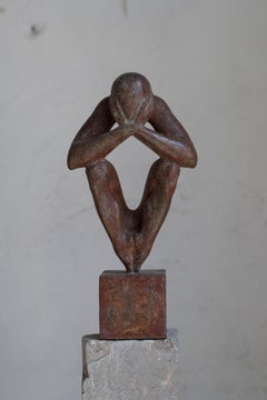 "The man without a rod E" Bronze Sculpture Edition 2/9 by Sergii Shaulis