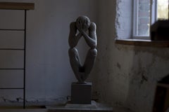 "The man without a rod Nr 1" Sculpture 34.6x13x10 in Ed 2/5 by Sergii Shaulis