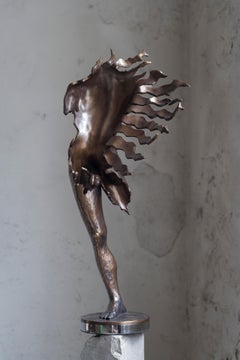 ""Wind of Change v.2" Sculpture 19,5"" x 9,5"" x 5,5"" in Ed 1/1 de Sergii Shaulis 