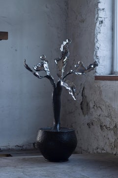"Young Flower" Abstract Sculpture 41" x 24.5 "x 13" in Ed. 1/5 by Sergii Shaulis