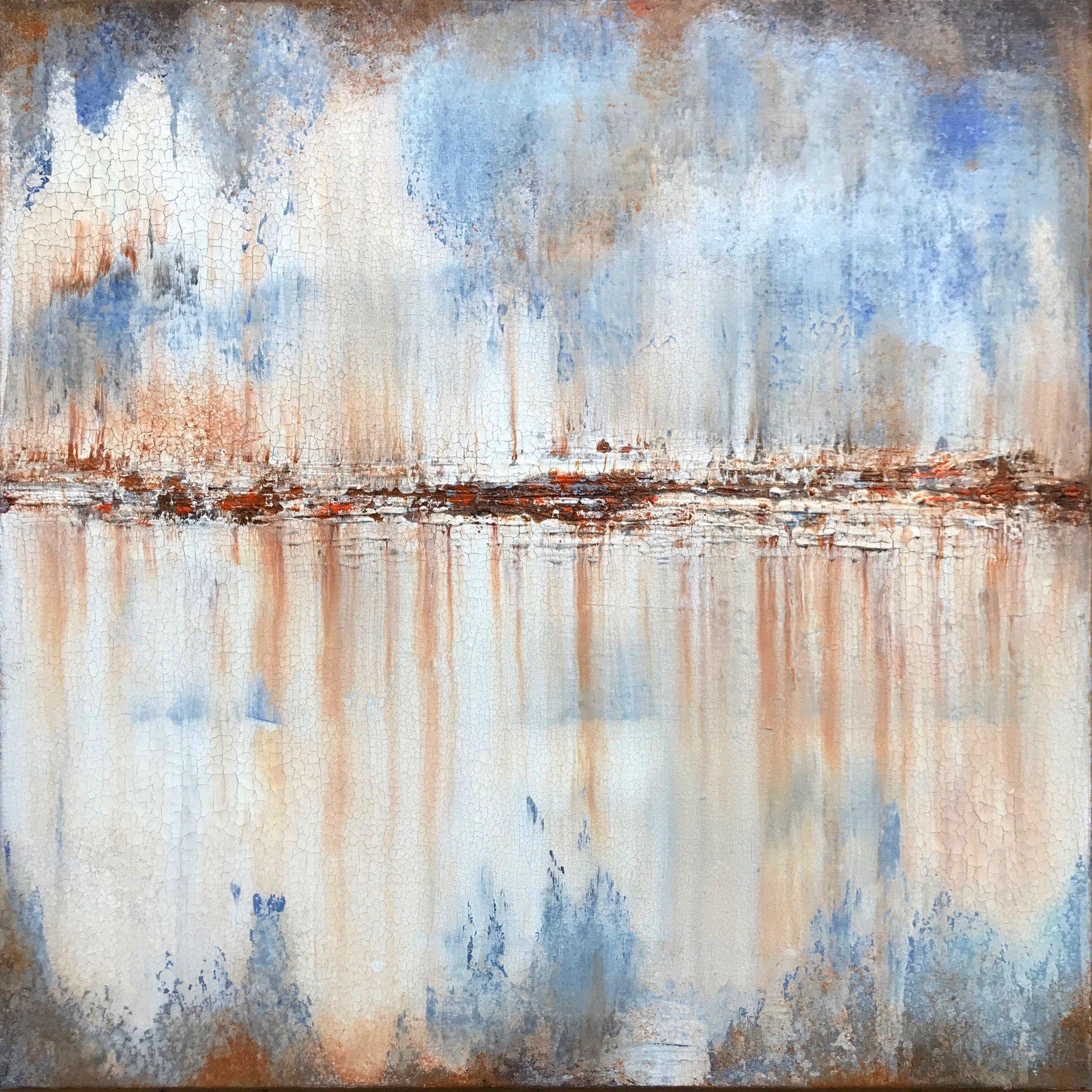 Peinture abstraite 2038, technique mixte sur toile - Expressionnisme abstrait Mixed Media Art par Sergio Aranda