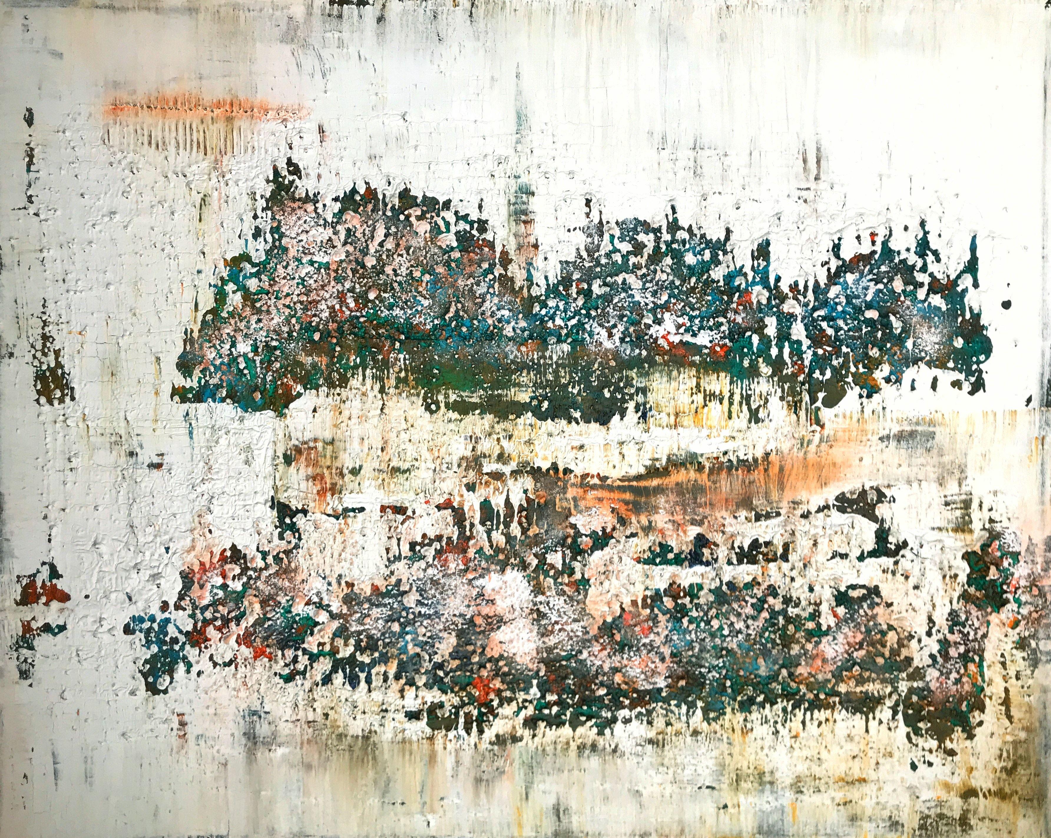 Abstract Painting 2120, Mixed Media on Canvas - Mixed Media Art by Sergio Aranda