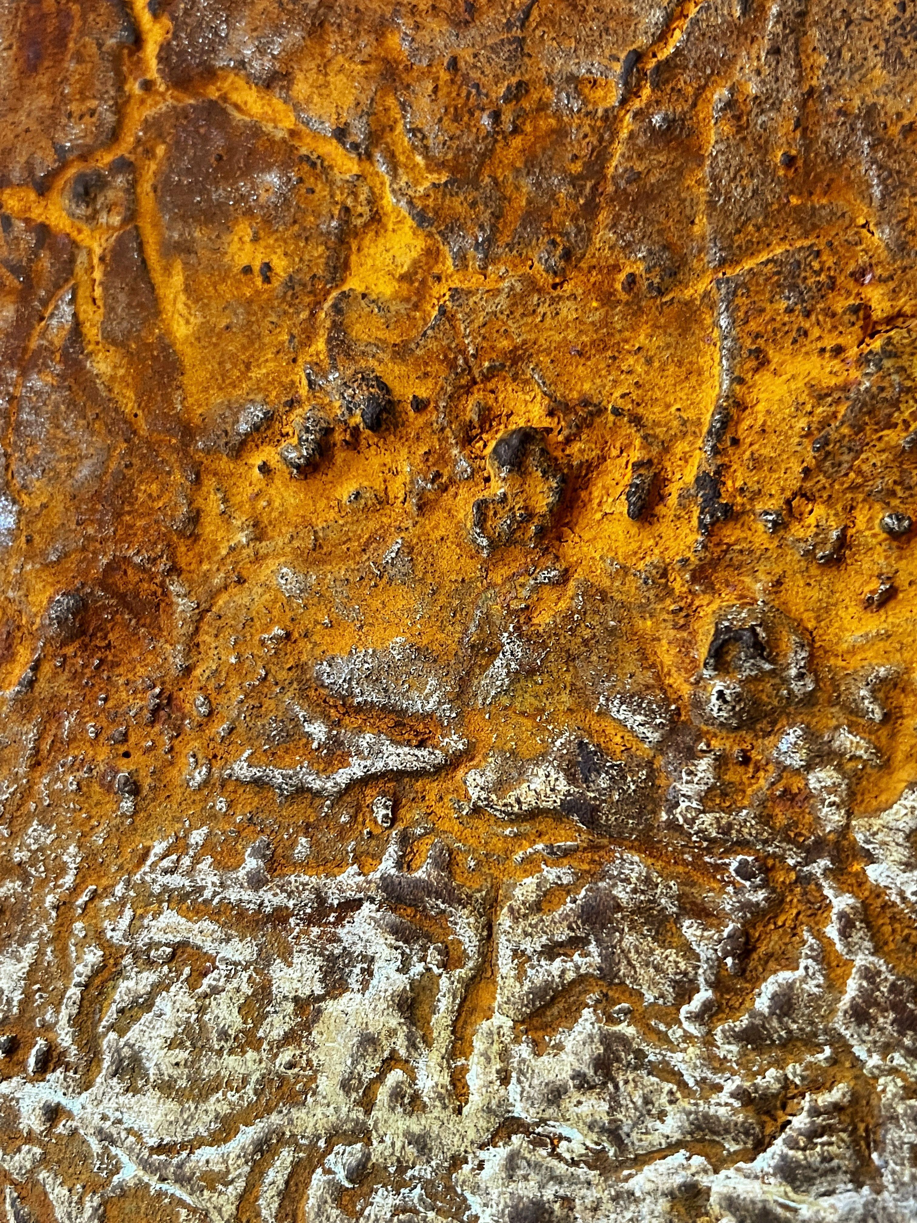 ErosiÃ³n Temporal: Huellas del Pasado, Mixed Media on Canvas For Sale 1