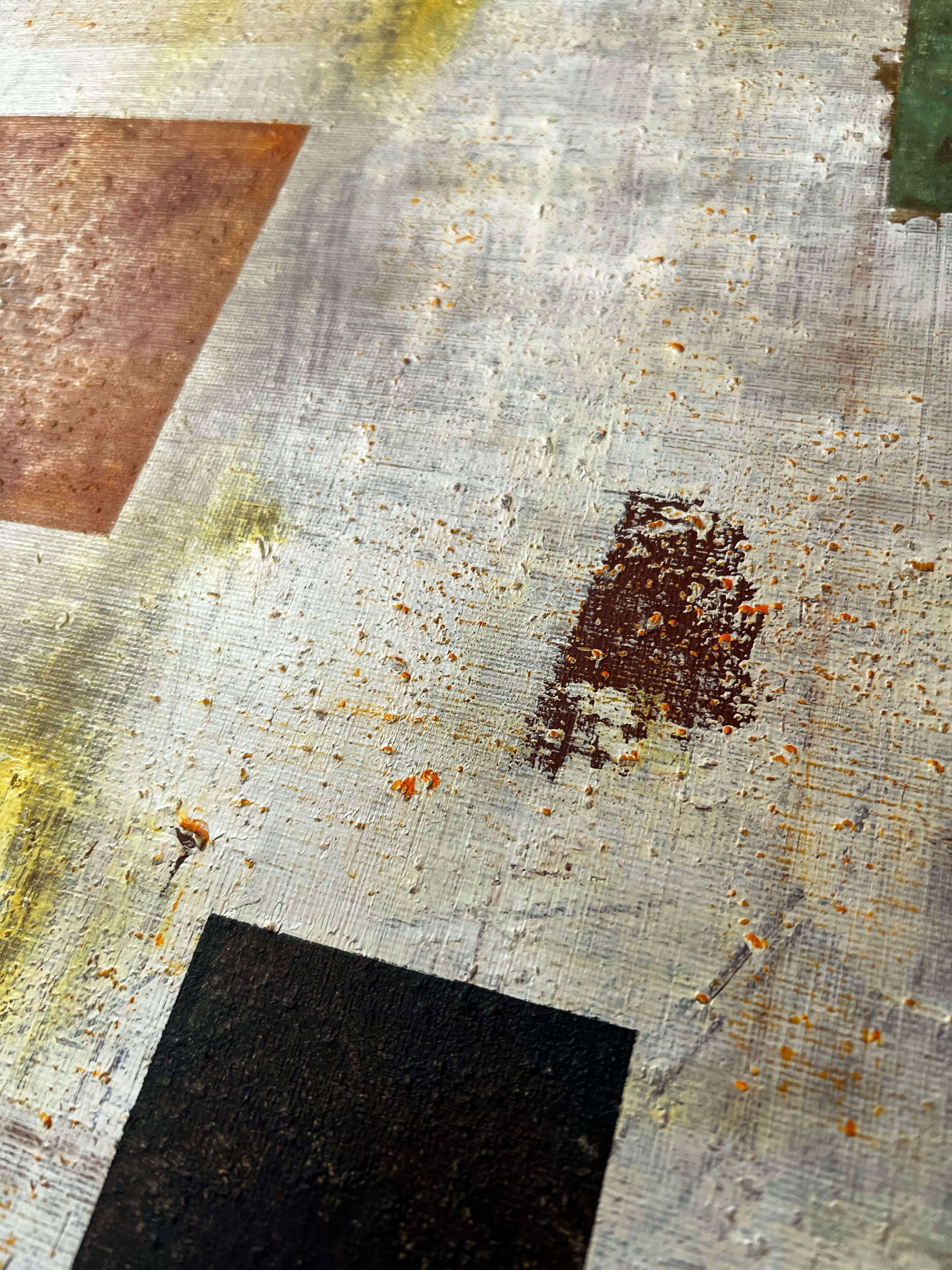 My work explores the essence of contemporary art through minimalist pieces created on canvas, but with a unique organic aspect. My captivating paintings mesmerize the eye with their subtle textures. By playing with corrosion effects and using earthy