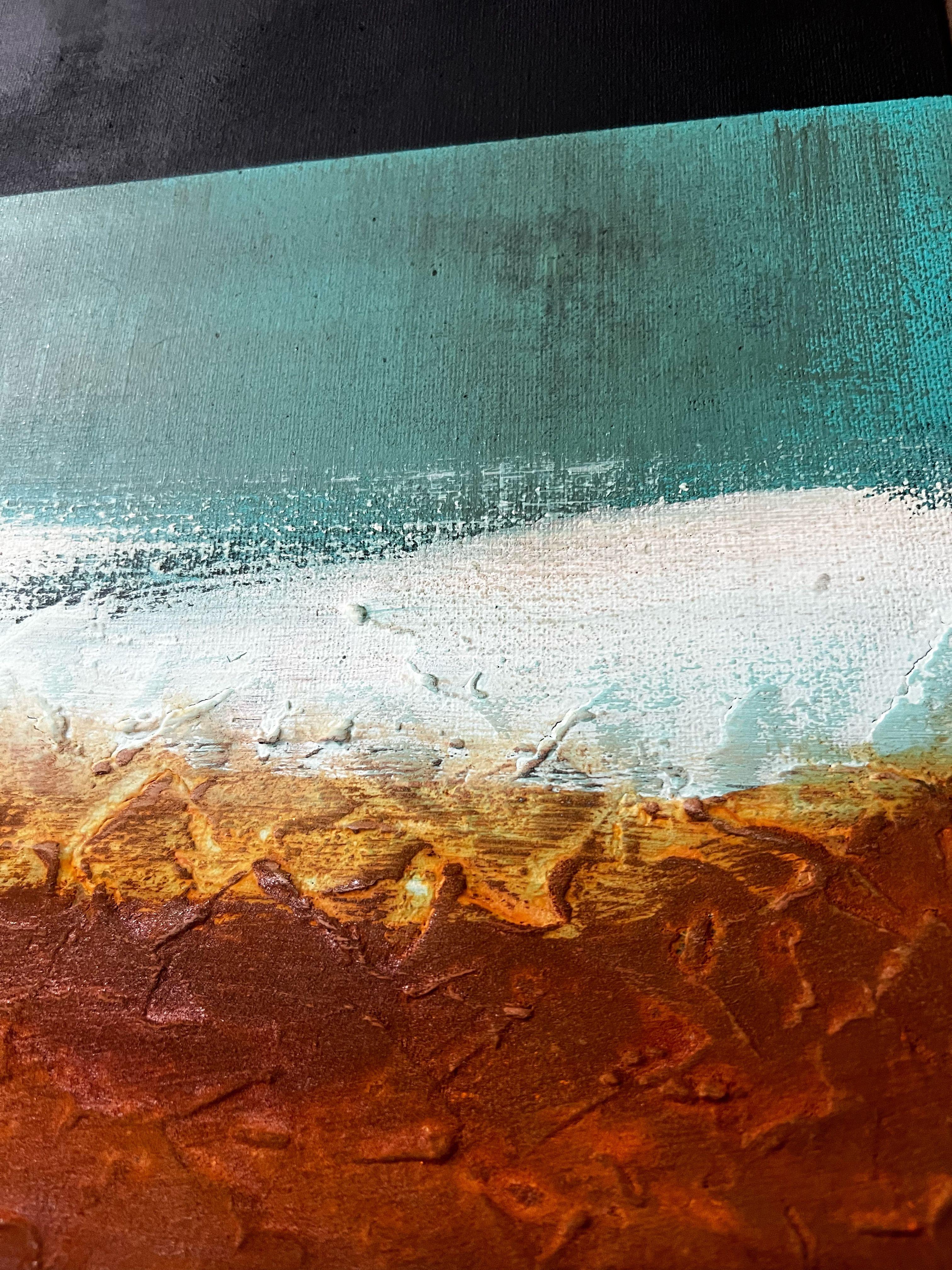 Paisaje Fragmentado (Paesaggio frammentato), tecnica mista su tela - Mixed Media Art Minimalismo di Sergio Aranda
