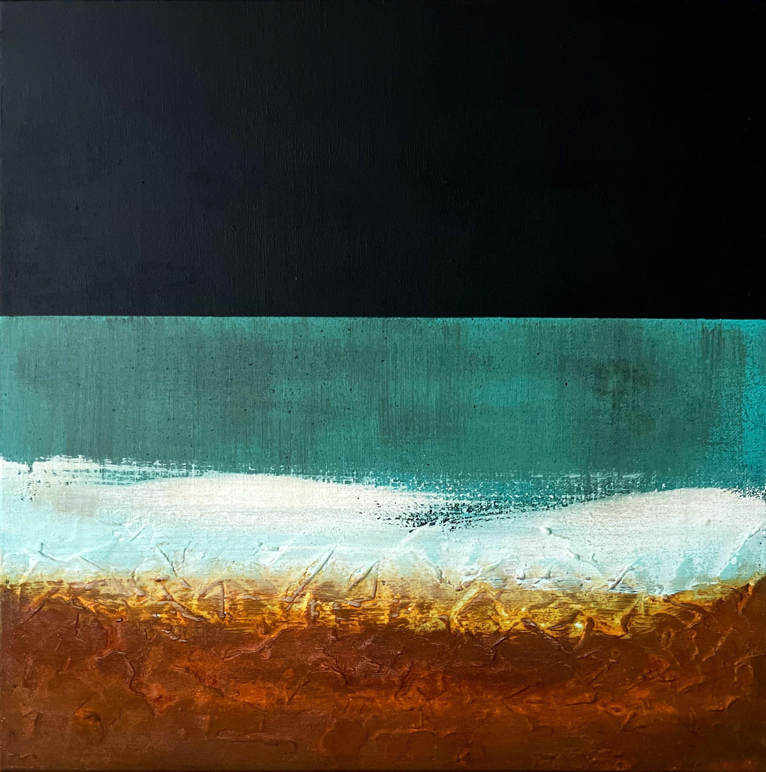 Paisaje Fragmentado (Fragmented Landscape), Mixed Media on Canvas - Mixed Media Art by Sergio Aranda