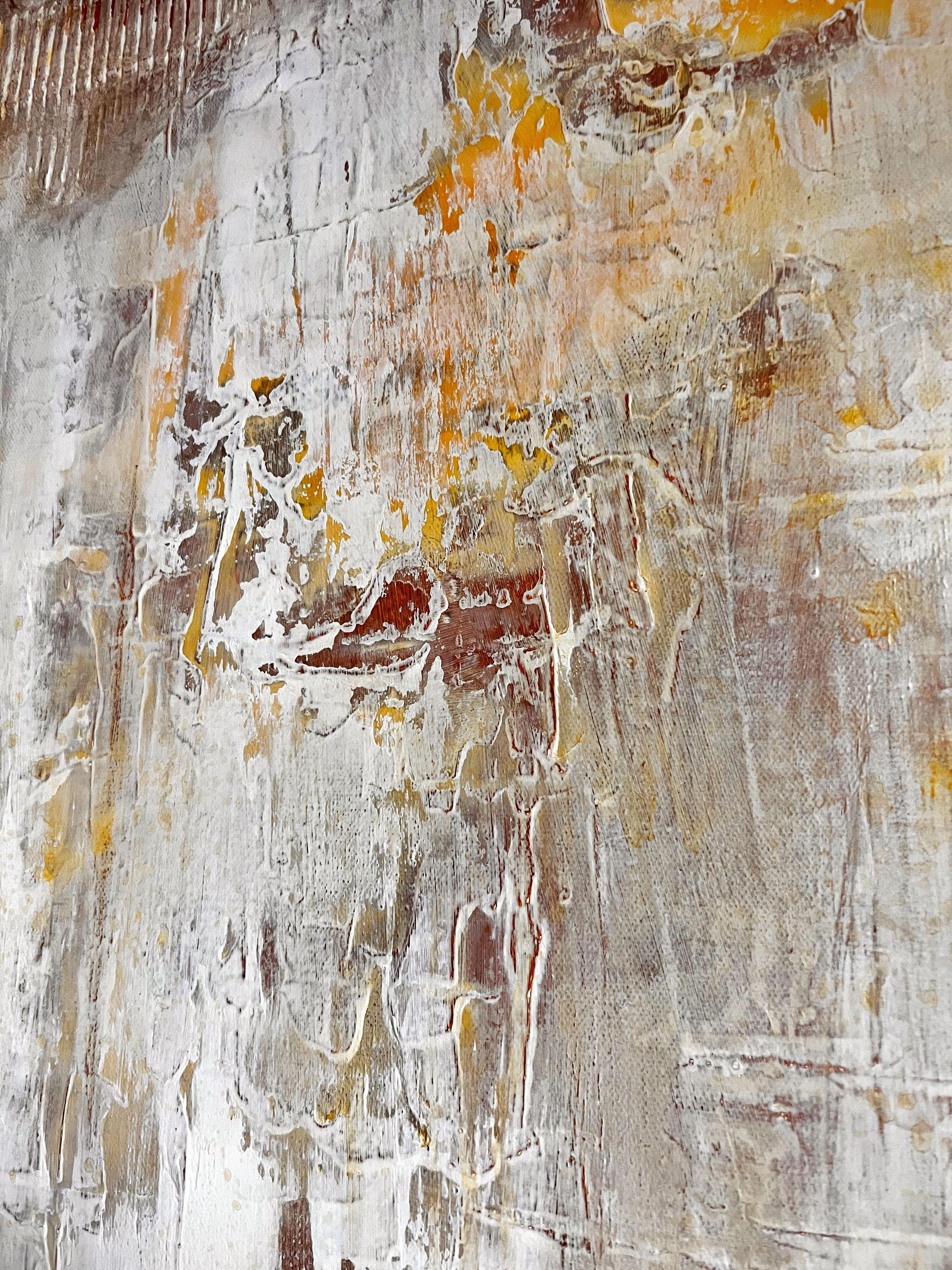 Questo dipinto, ispirato al degrado della decadenza. Steele, ruggine industriale e minimalismo. tecnica mista, con texture realizzate con gesso, impasto e pittura acrilica. Arriverà pronto per essere appeso alla parete. L'opera è accompagnata da un