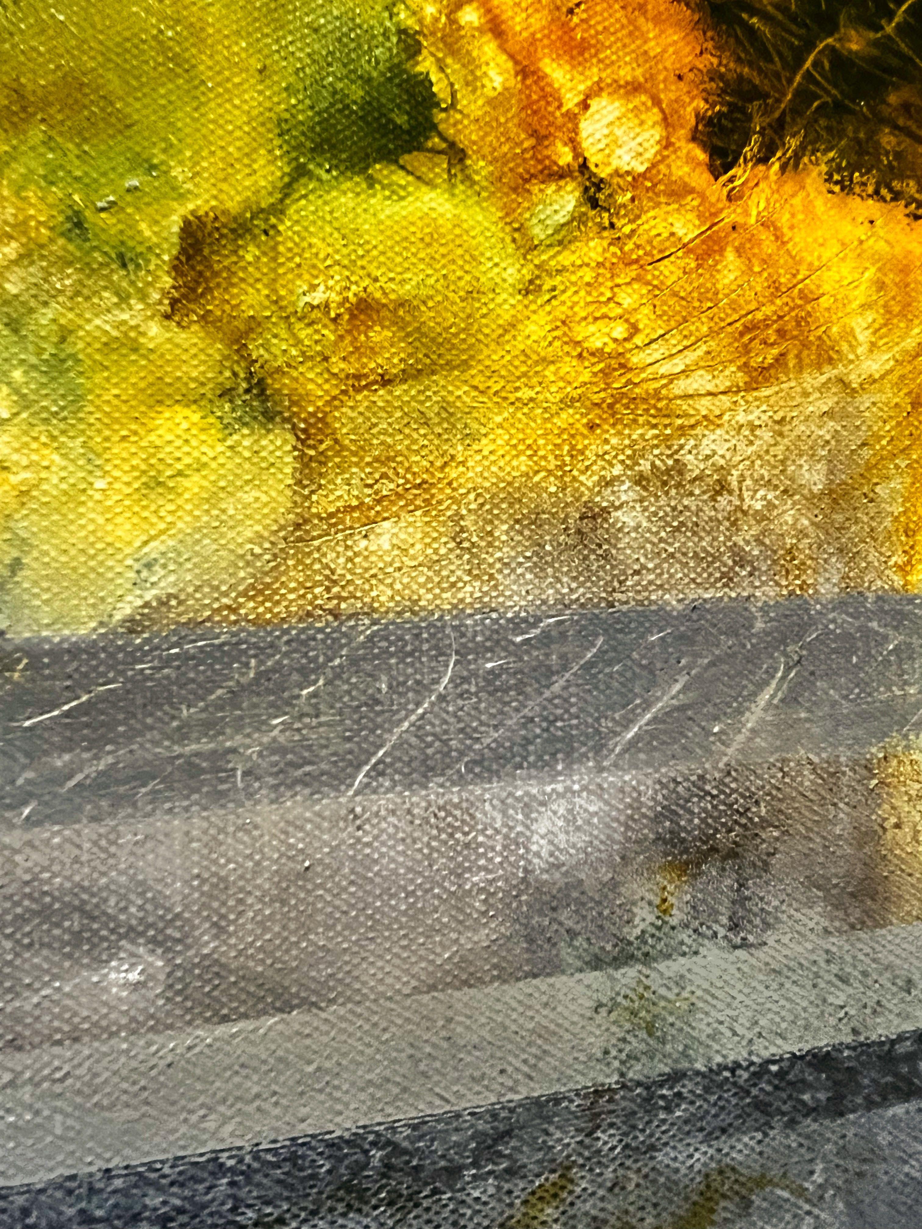 No 2262 Junto Al Lago, Pintura, Acrílico sobre lienzo - Painting Expresionismo abstracto de Sergio Aranda