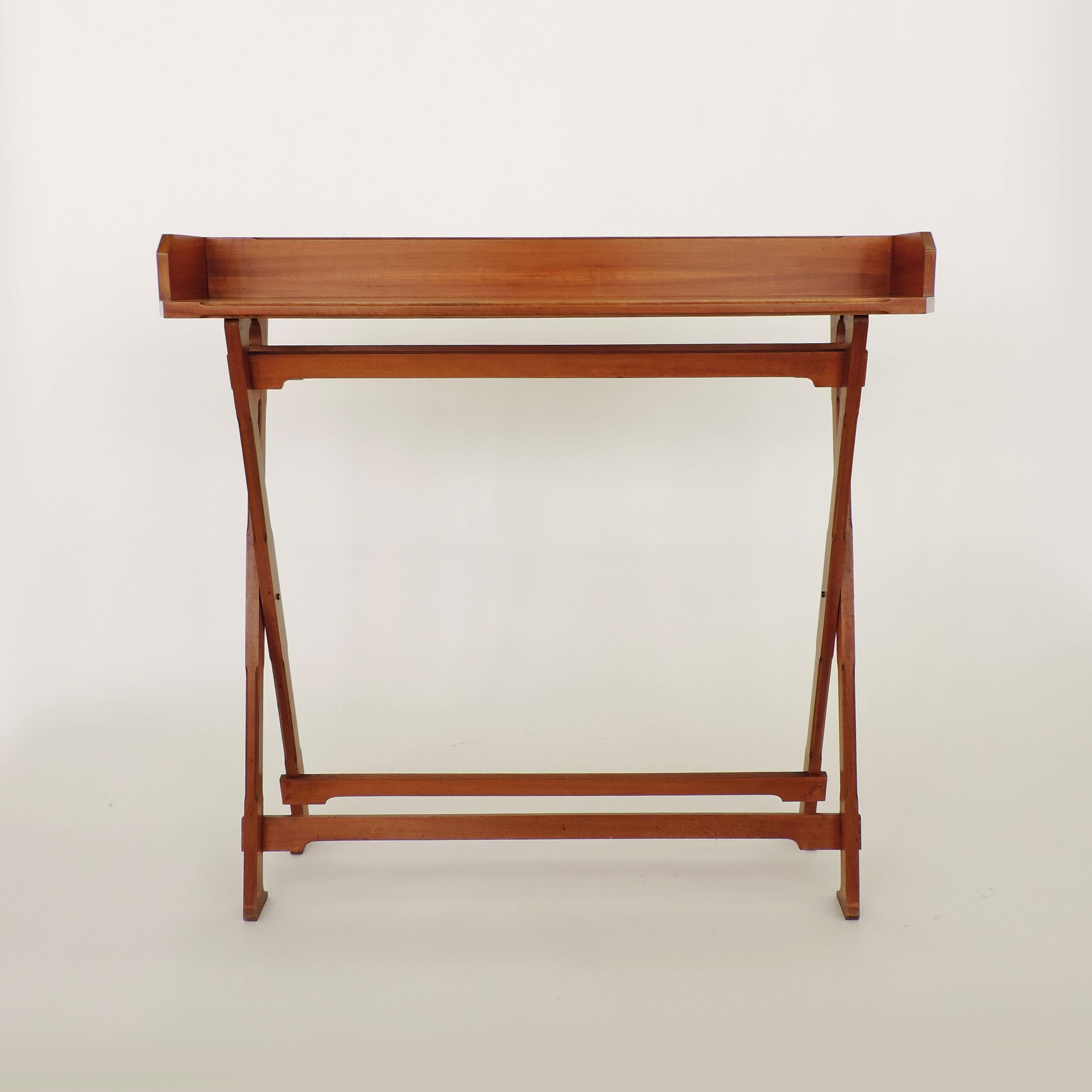 Mid-20th Century Sergio Asti and Sergio Favre Rare Architectural Wooden Console, Italy, 1960s