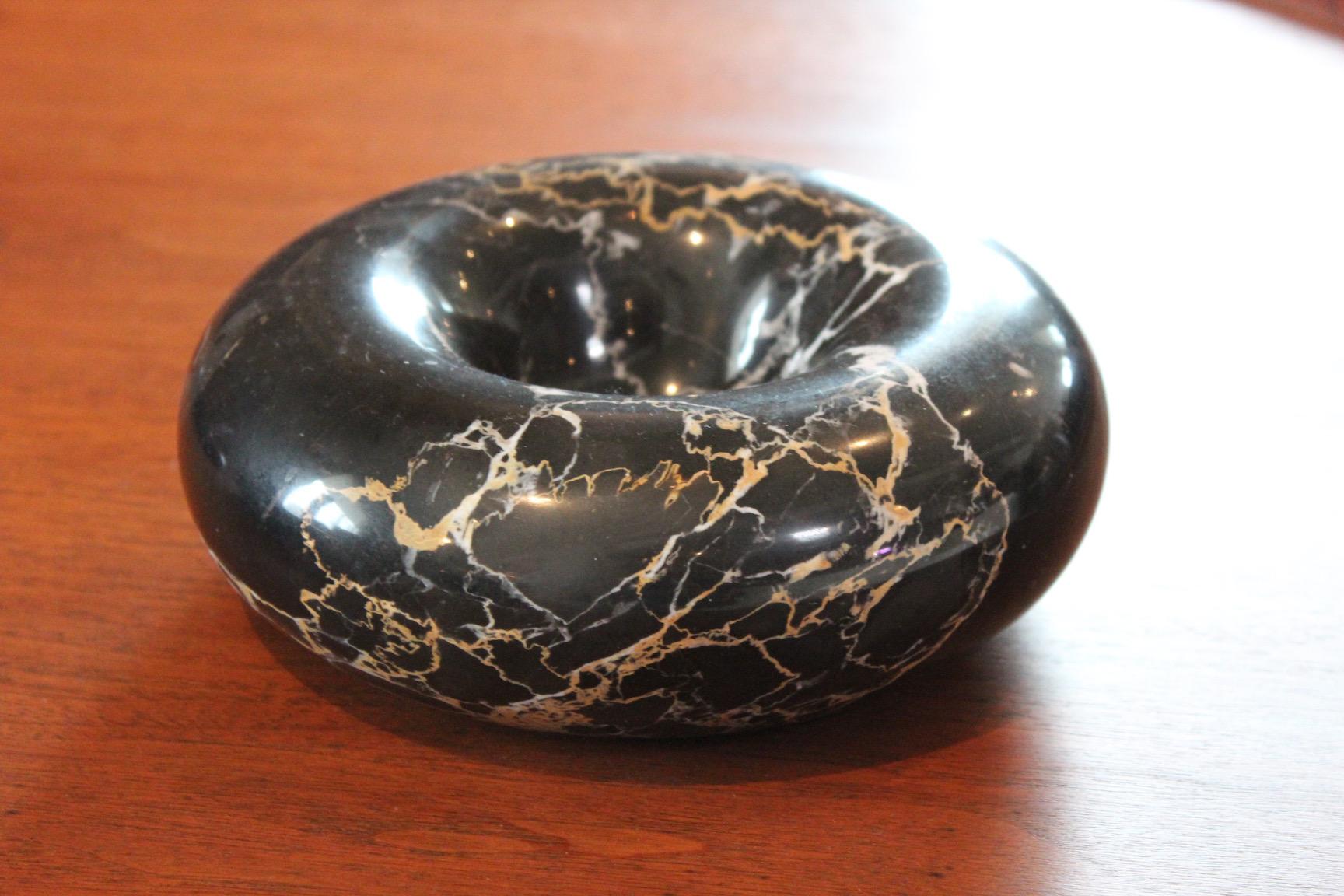 Late 20th Century Sergio Asti Black Marble Bowl for Up & Up