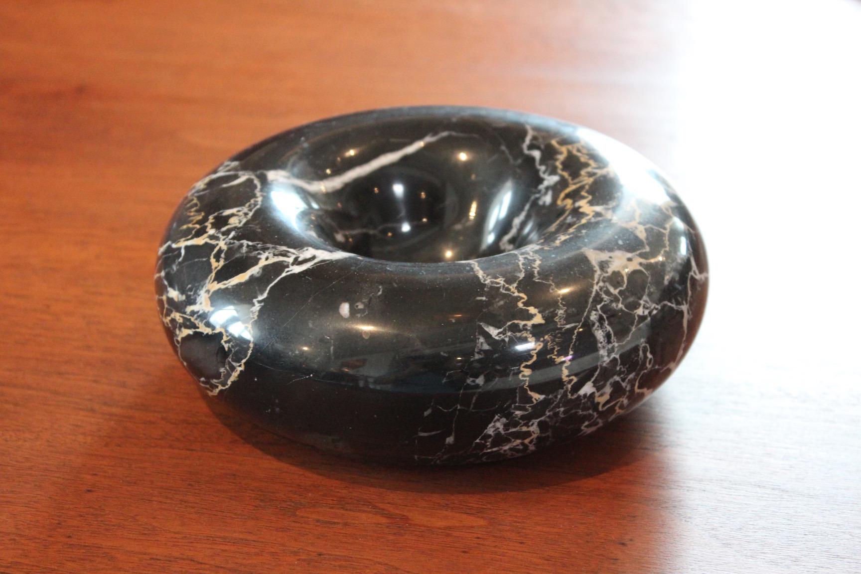 Sergio Asti Black Marble Bowl for Up & Up 1