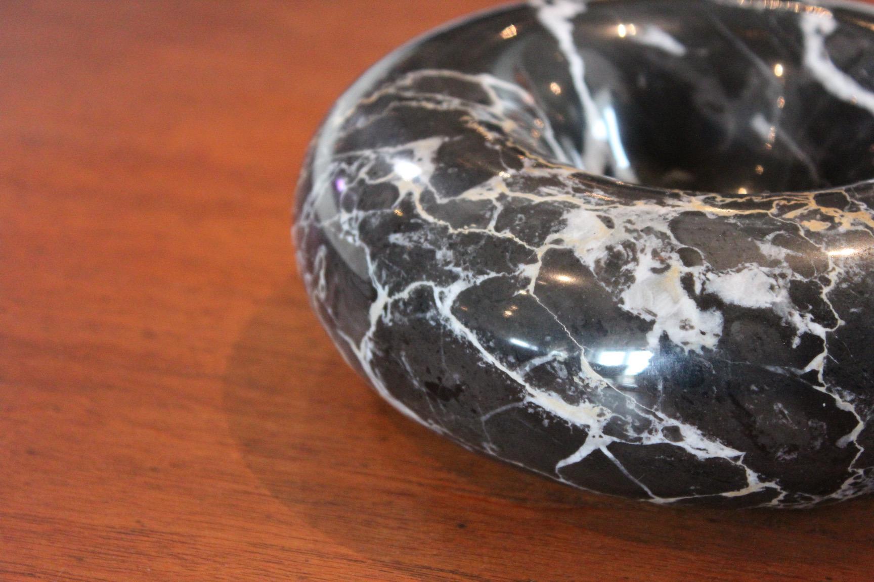 Sergio Asti Black Marble Bowl for Up & Up 3