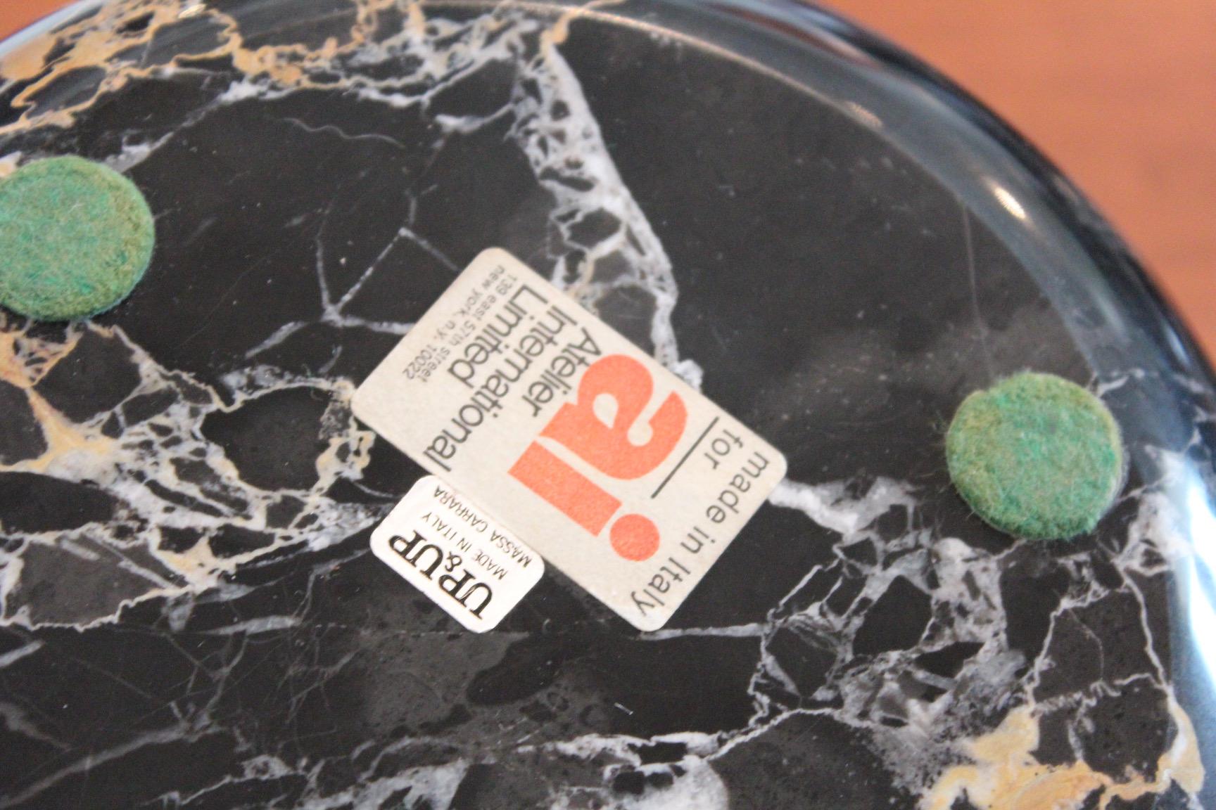 Sergio Asti Black Marble Bowl for Up & Up 4