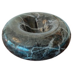 Sergio Asti Black & White Veined Marble Bowl for Up & Up