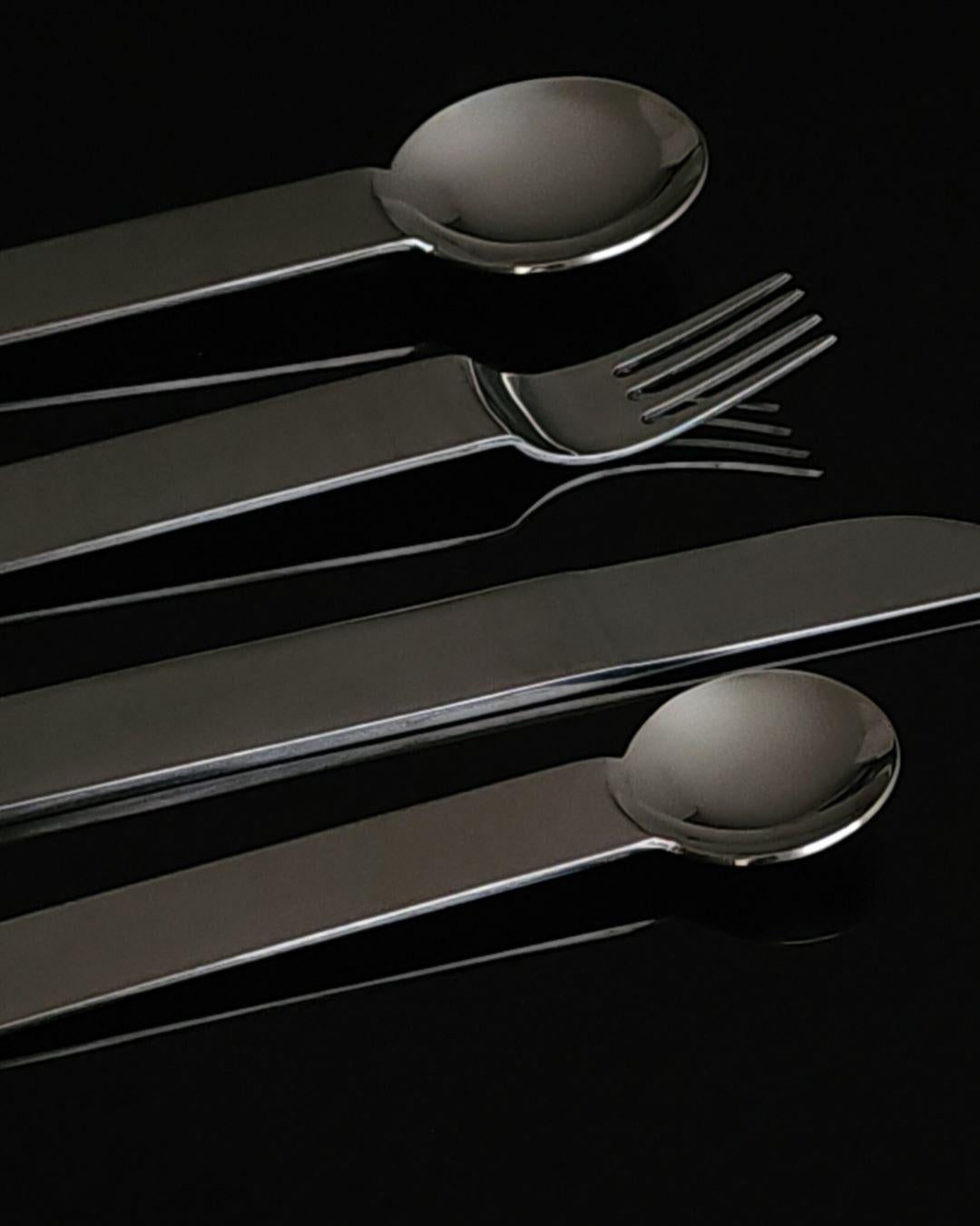 Sergio Asti, 'Boca Flatware' Set, Italy 1976 In Good Condition For Sale In Boca Raton, FL