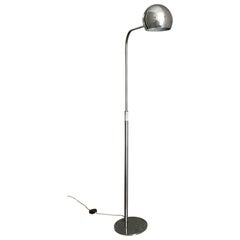 Vintage Sergio Asti Candle Floor Lamp 1960 Metal Chrom Italy