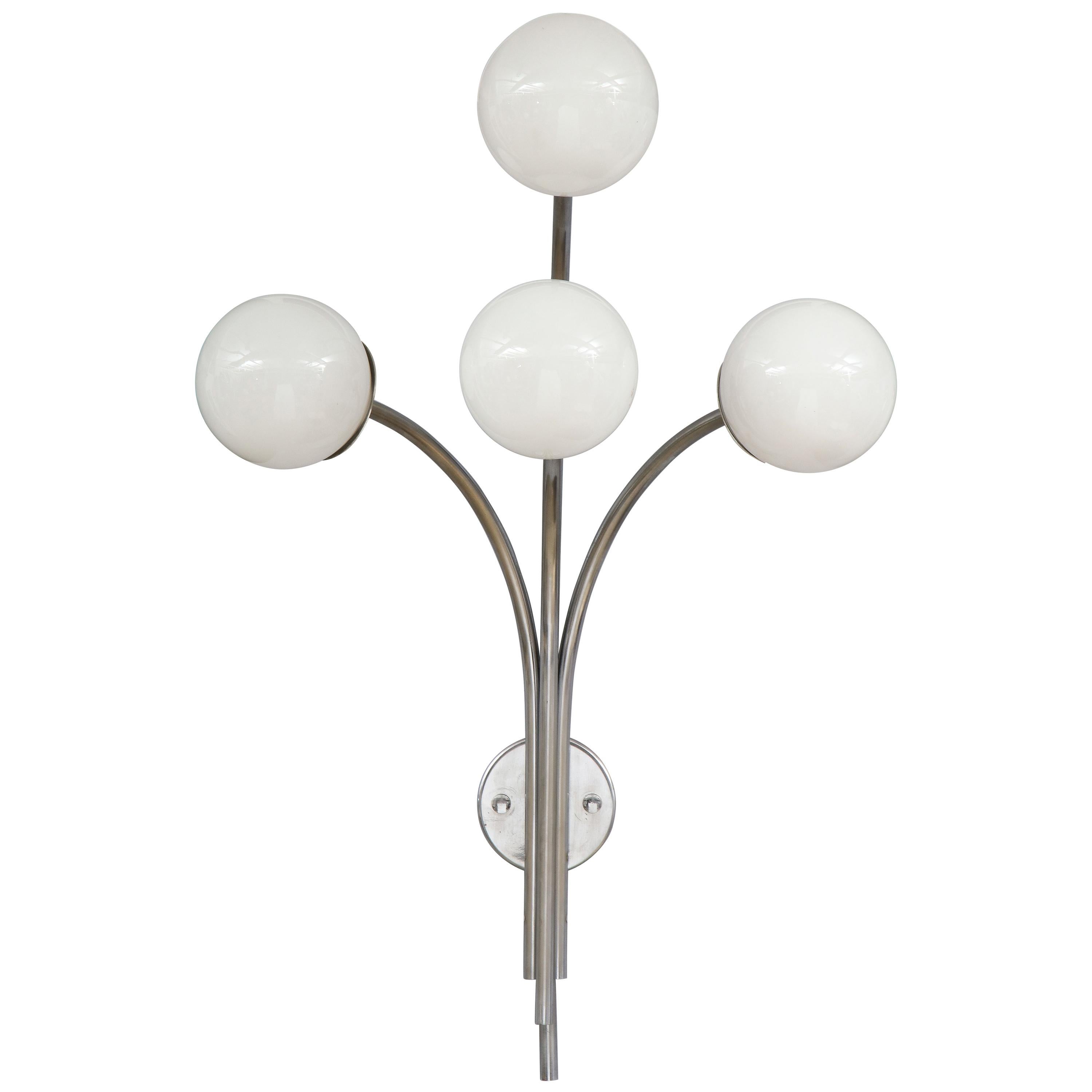 Sergio Asti for Arteluce Large Wall Sconce with Four Arms